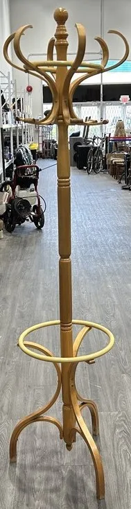 Vintage 1970s Thonet Style Bentwood Coat Rack – 73” Tall thumbnail