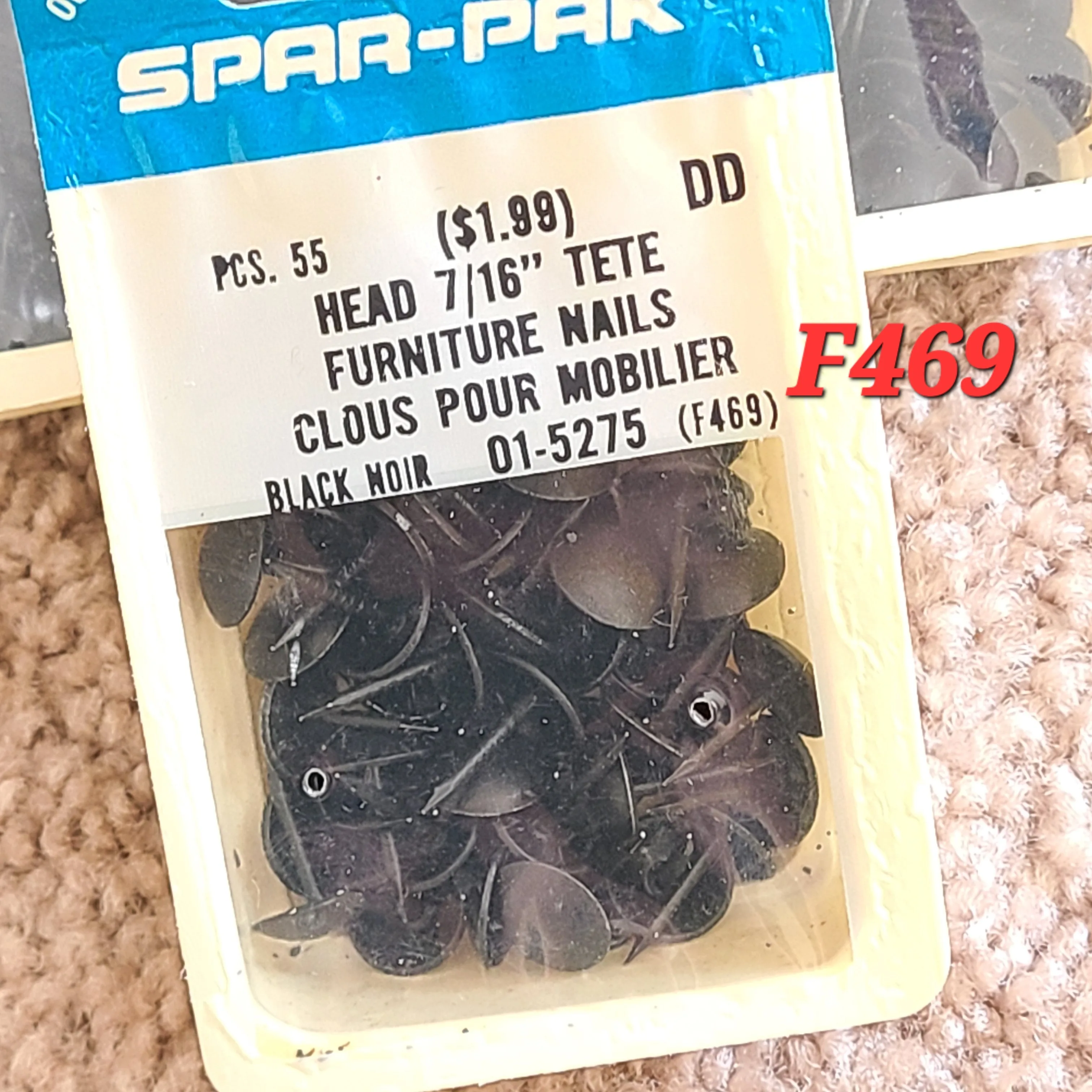 Vintage Spar-Pak Oxford Antique Furniture Nails (10 pkg) image indicator(5)