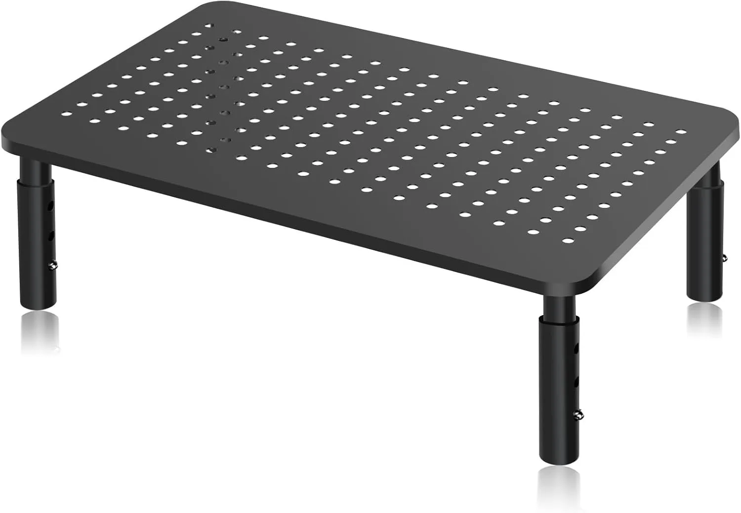 Bracwiser Monitor Stand 2 Pack - Black thumbnail