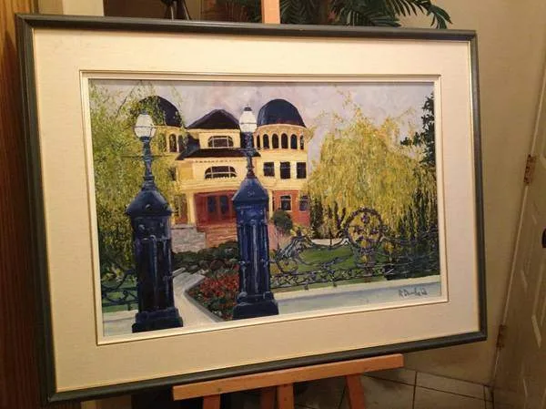 Original Robb Dunfield Oil Painting Canuck Place Gallery @ $7500 thumbnail