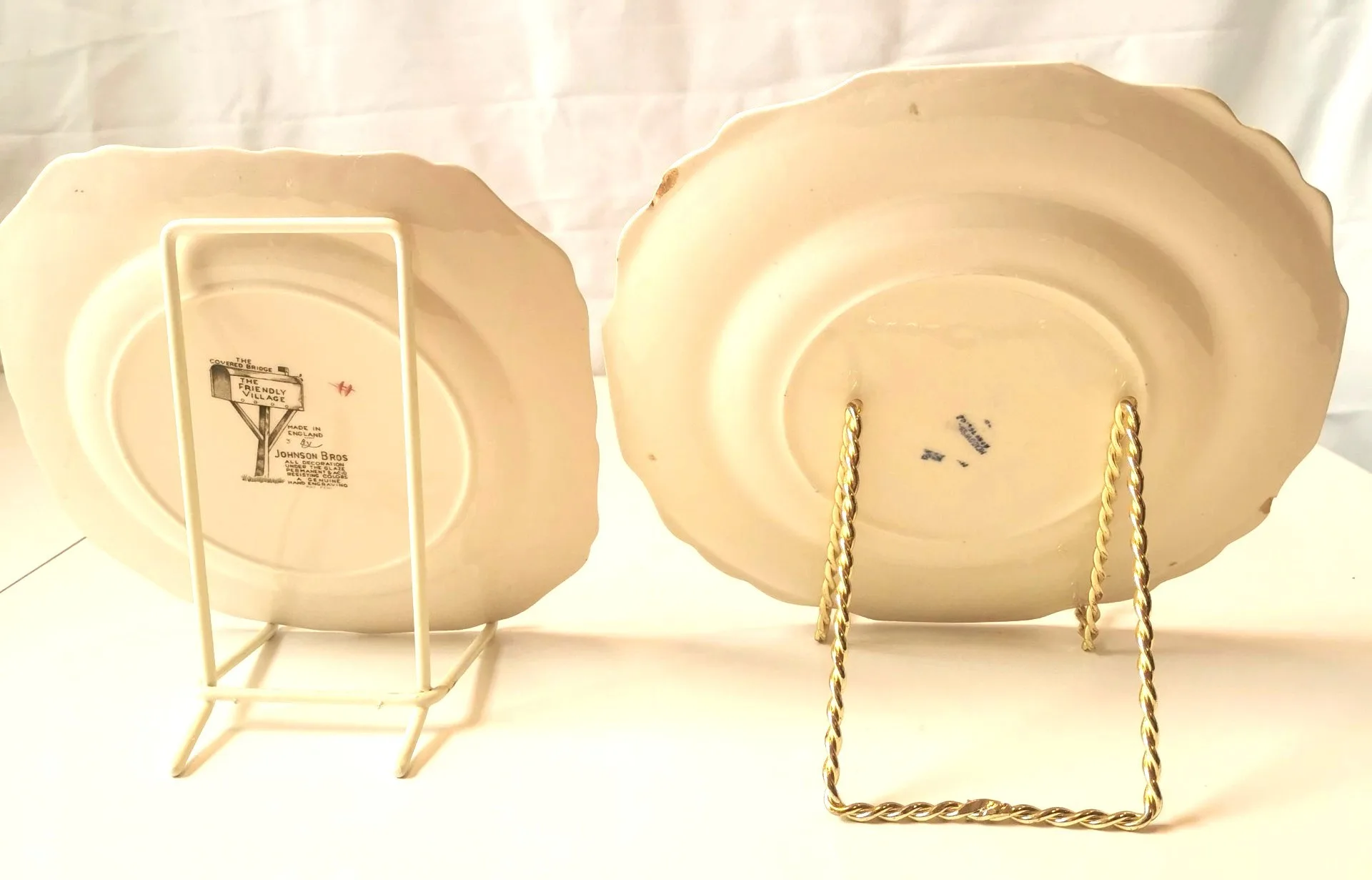 Covered Bridge JOHNSON BROTHERS Meadowsweet Myott Sons Eng. Vint image indicator(9)