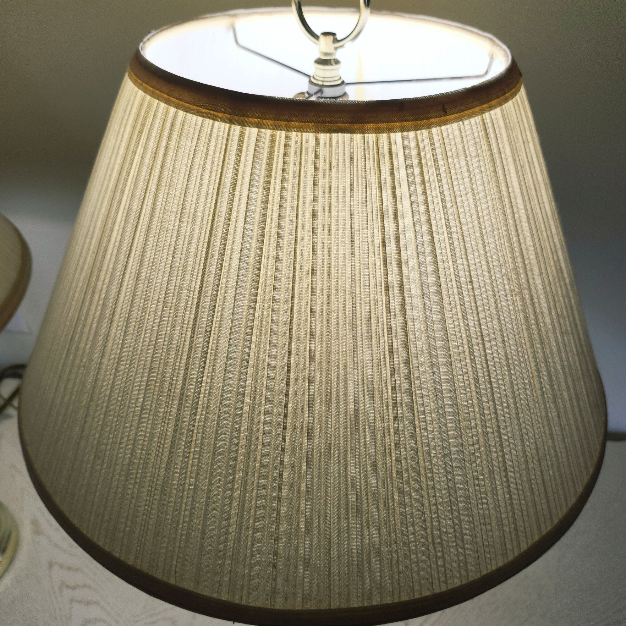 🥕Pair Gold Table Lamps with Beige Shades $25 - photo 4