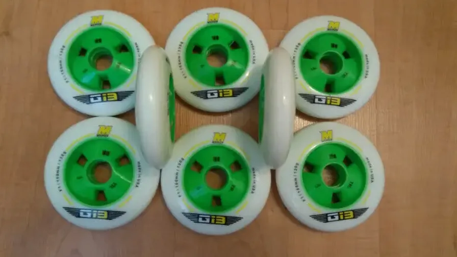 Inline skate rollerblade wheels 100mm Matter wheels READ AD thumbnail