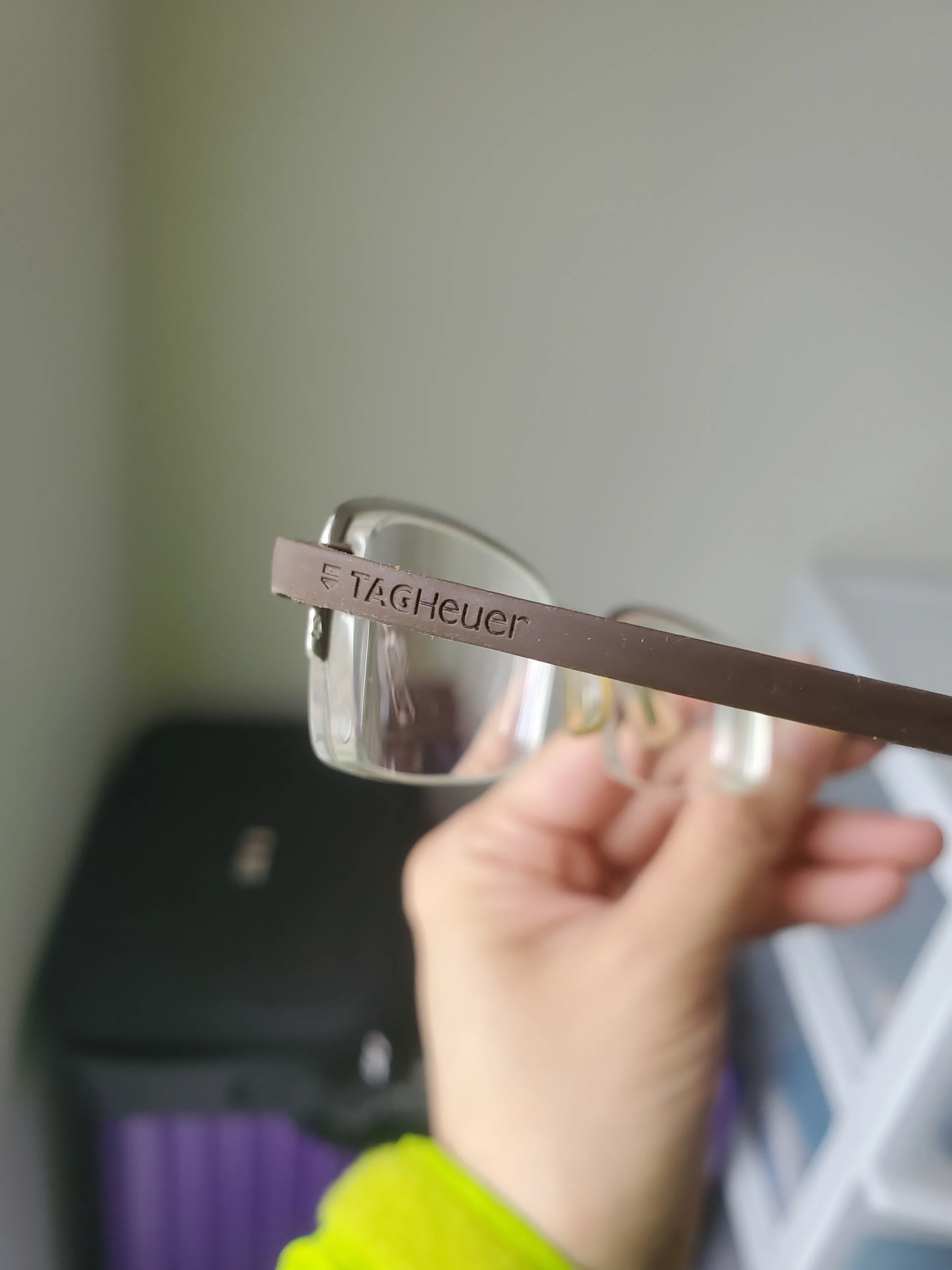 Tag Heuer Reflex Rx Eyeglasses Frames, Silver Violet Titanium image indicator(2)