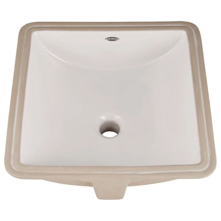 STUDIO CARRE WHITE CERAMIC UNDERMOUNT BATHROOM SINK – OPEN BOX