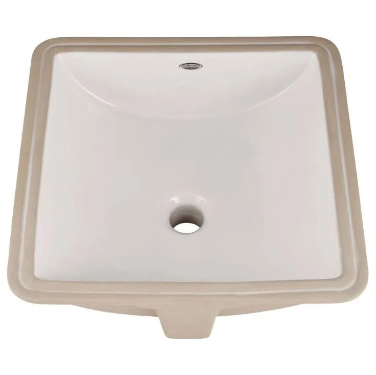 STUDIO CARRE WHITE CERAMIC UNDERMOUNT BATHROOM SINK – OPEN BOX thumbnail