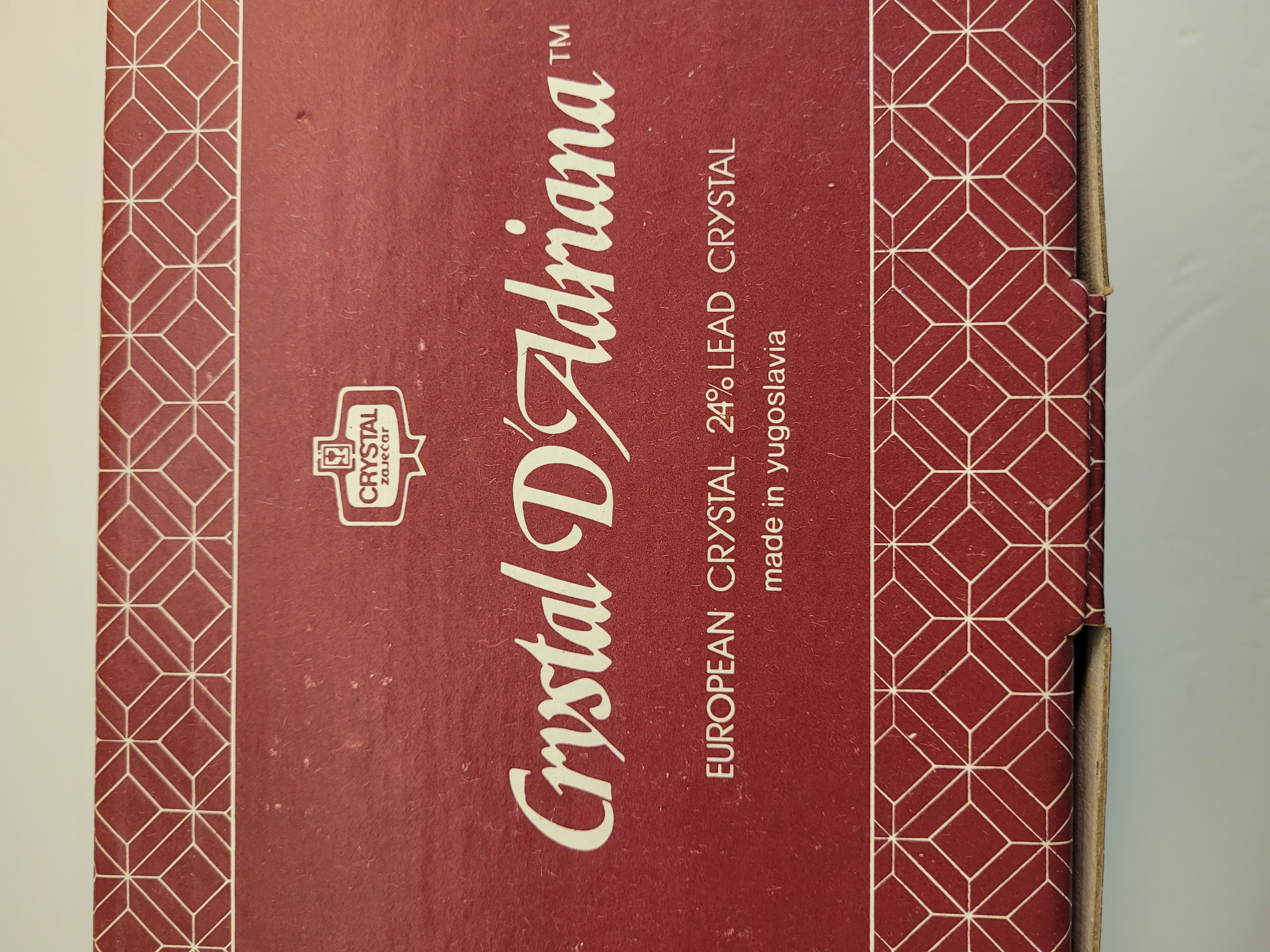 Boxed set of six (6) Crystal D'Adriana Nobility Wine Glasses - photo 5