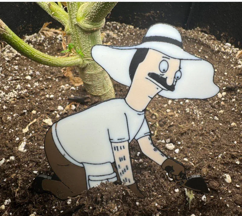 Bob Belcher Garden Stake – Hilarious Plant Decor! thumbnail