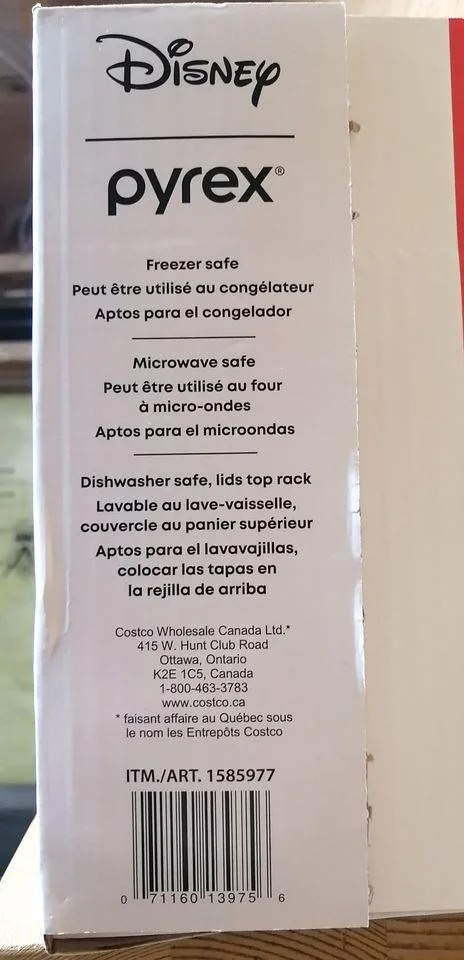 NEW SEALED Pyrex Mickey Minnie Christmas Glass Storage Set image indicator(3)