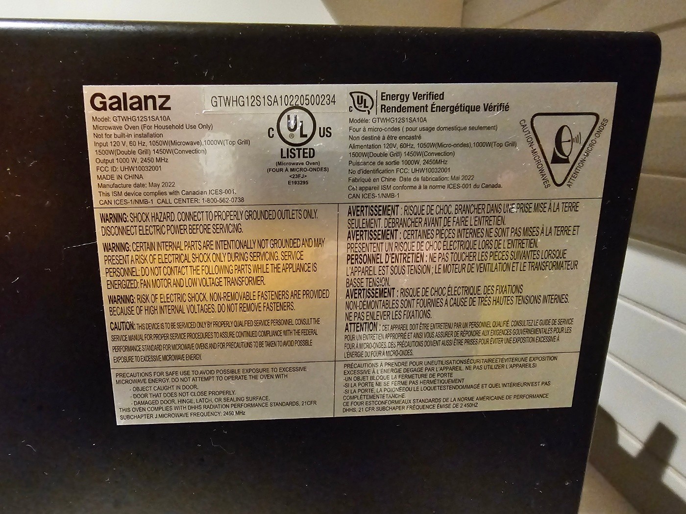 Galanz 4 in 1 Multifunction Oven Microwave - photo 4