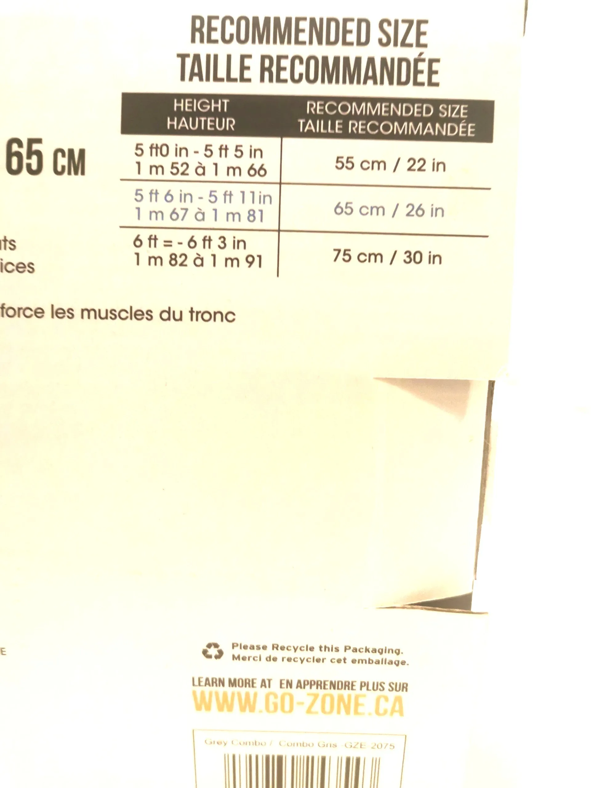 Exercise Ball GOZONE 65cm for people five foot 6 to five foot 11 image indicator(5)