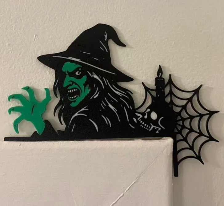 Witch Corner Decor | Halloween Spooky Decoration | thumbnail
