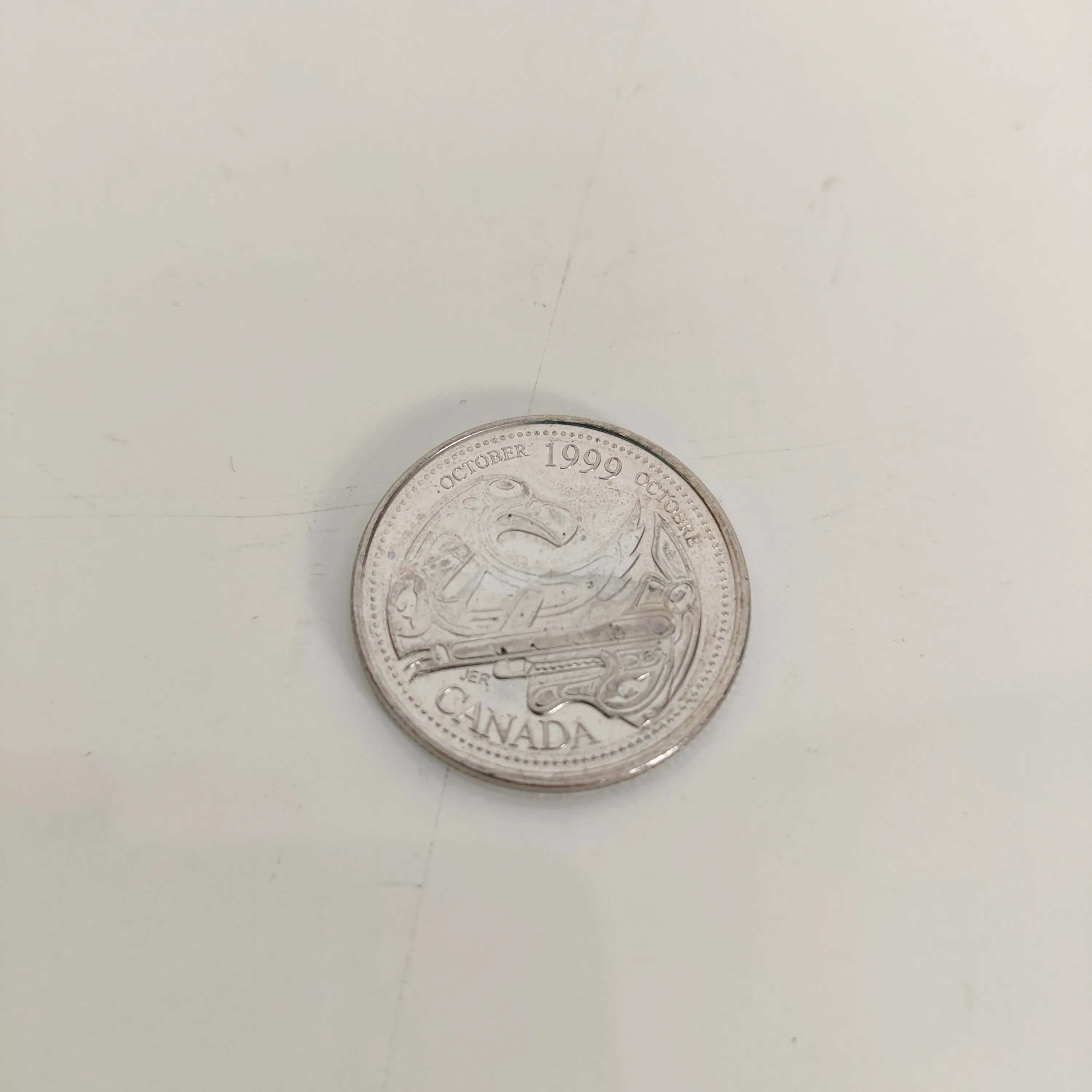 Canada 1999 October 25 Cents UNC Millenium Series Canadian thumbnail
