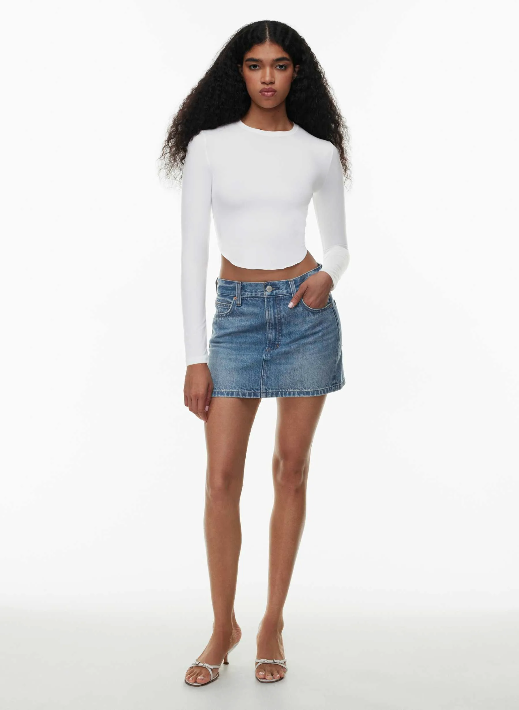 NWT Aritzia Wilfred Potion Longsleeve - 2024 - White - Sz XS thumbnail