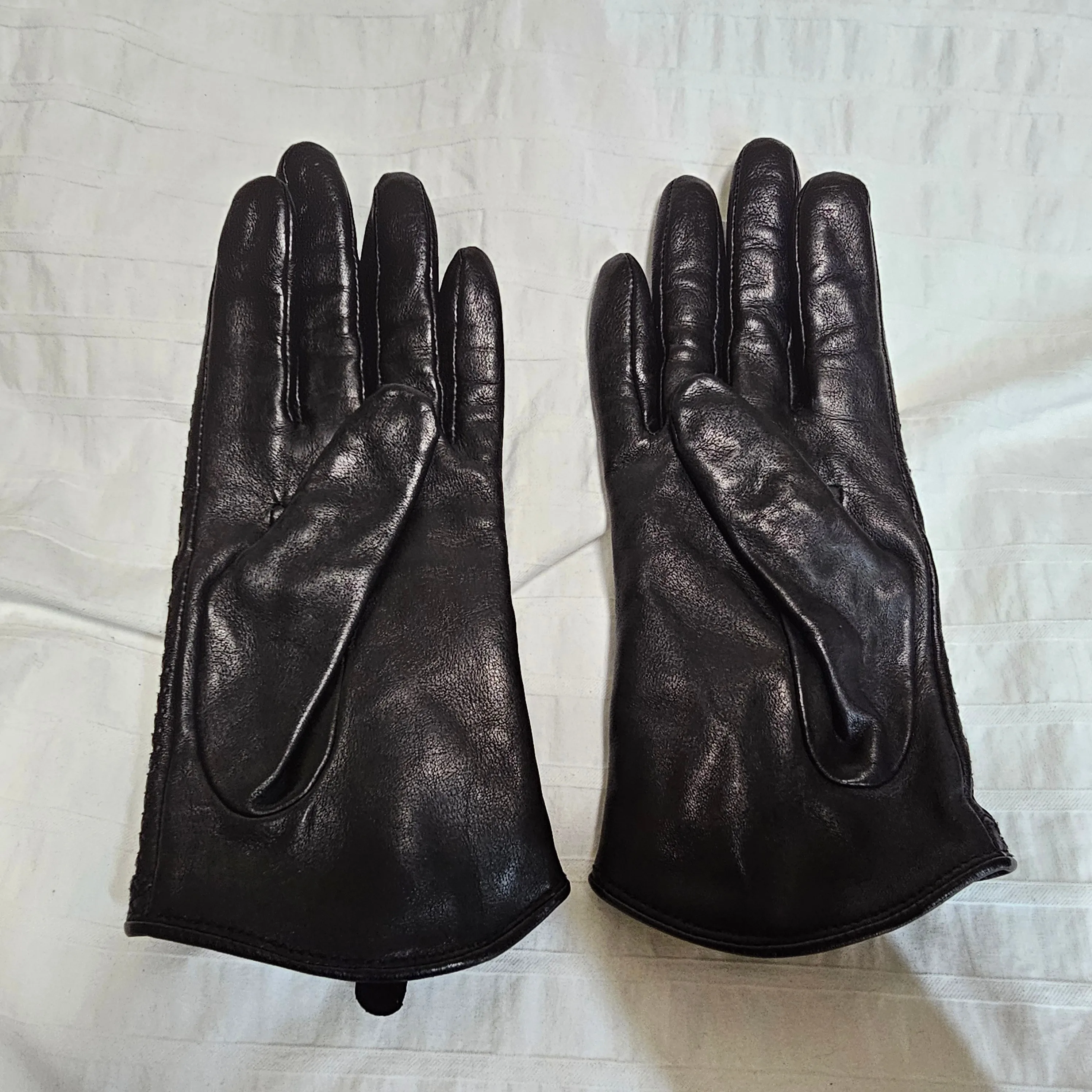 Fownes Brothers Whipstitch Leather Gloves - 2019 - Black - Sz M image indicator(6)