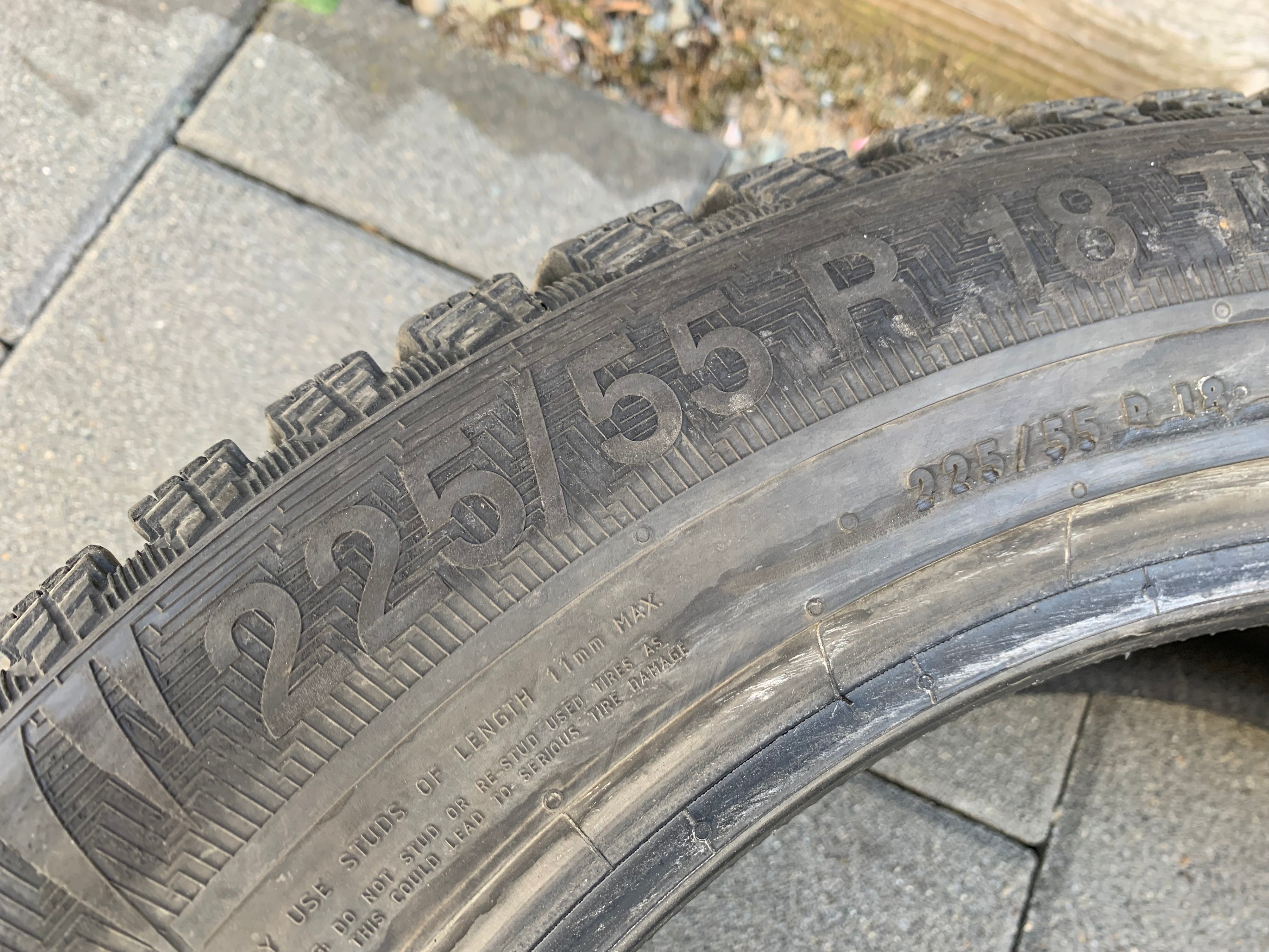 1 x single 225/55/18 M+S 102T Nord Frost 200 Gislaved 90% tread - photo 5
