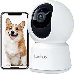360° LAXIHUB 2K  with Phone App, Indoor Security Camera thumbnail
