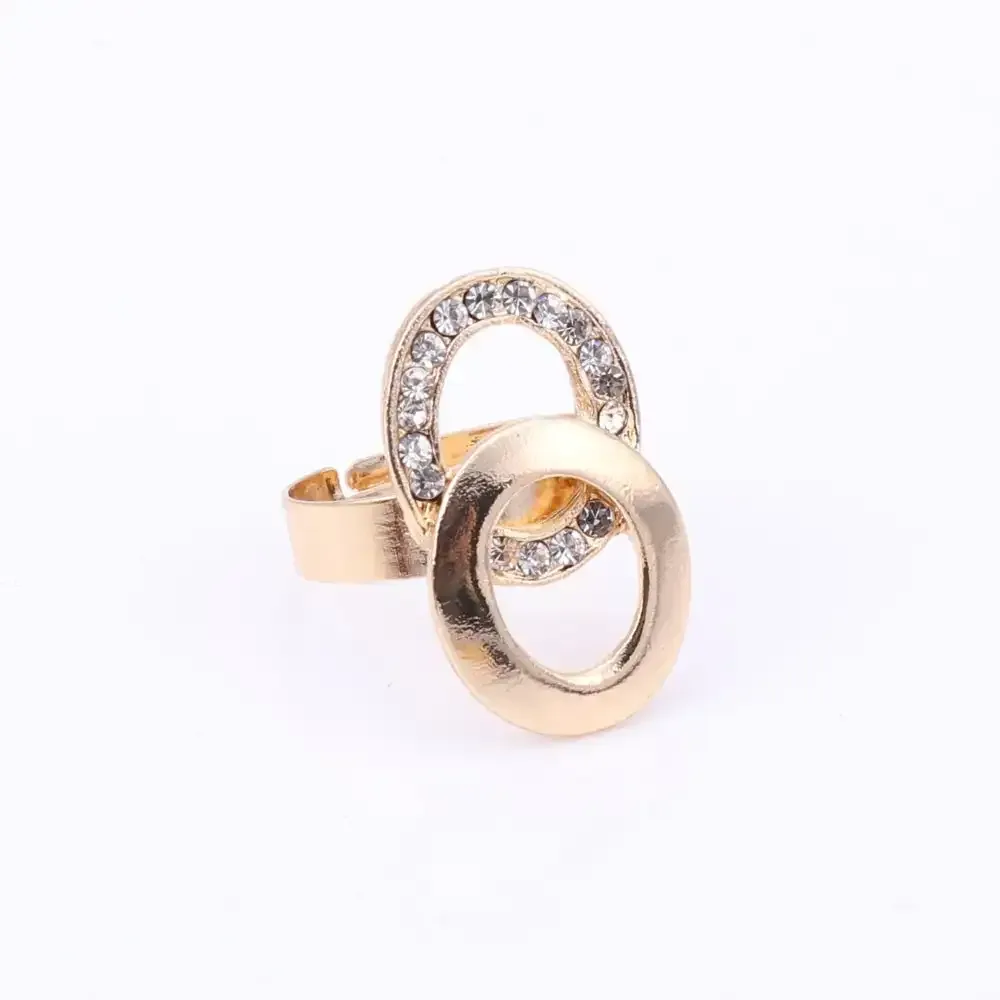 Gold Ring with White Stones thumbnail