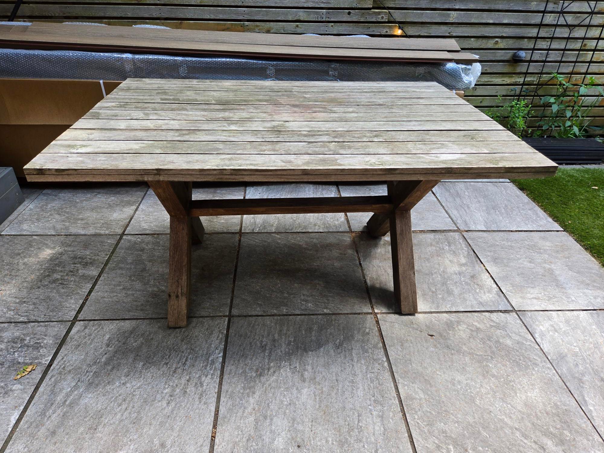 Teak Patio Table Set - photo 3