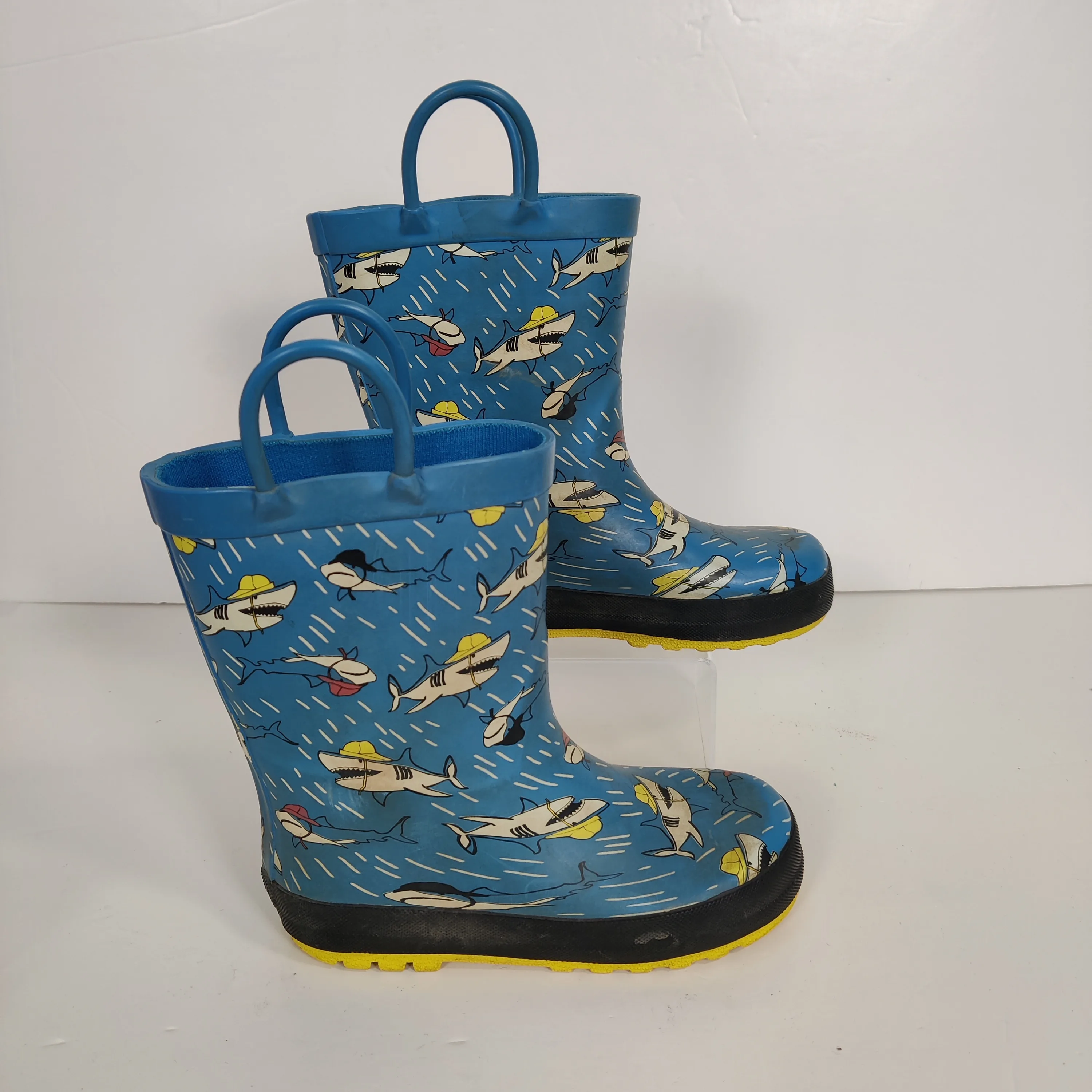 Kid's Shark Rain Boots Blue Size 10 thumbnail