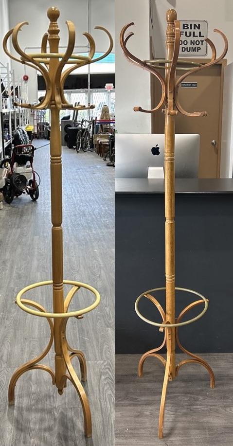Pair of Vintage 1970s Thonet Style Bentwood Coat Racks – MCM