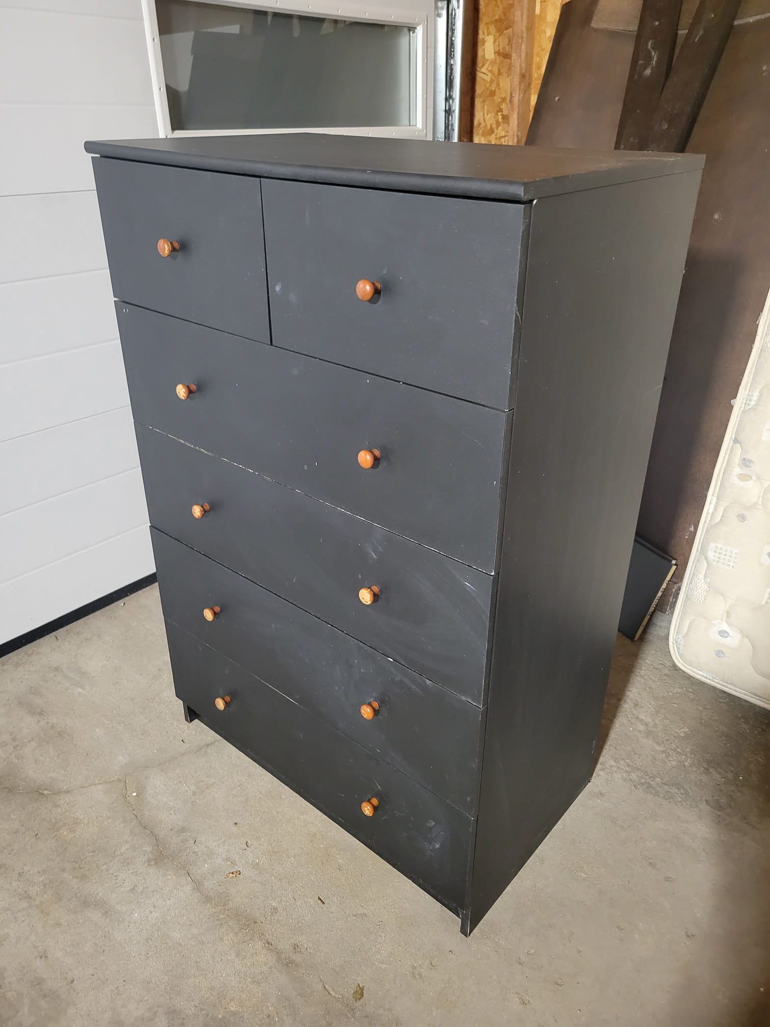 Black 6-Drawer Dresser - photo 2