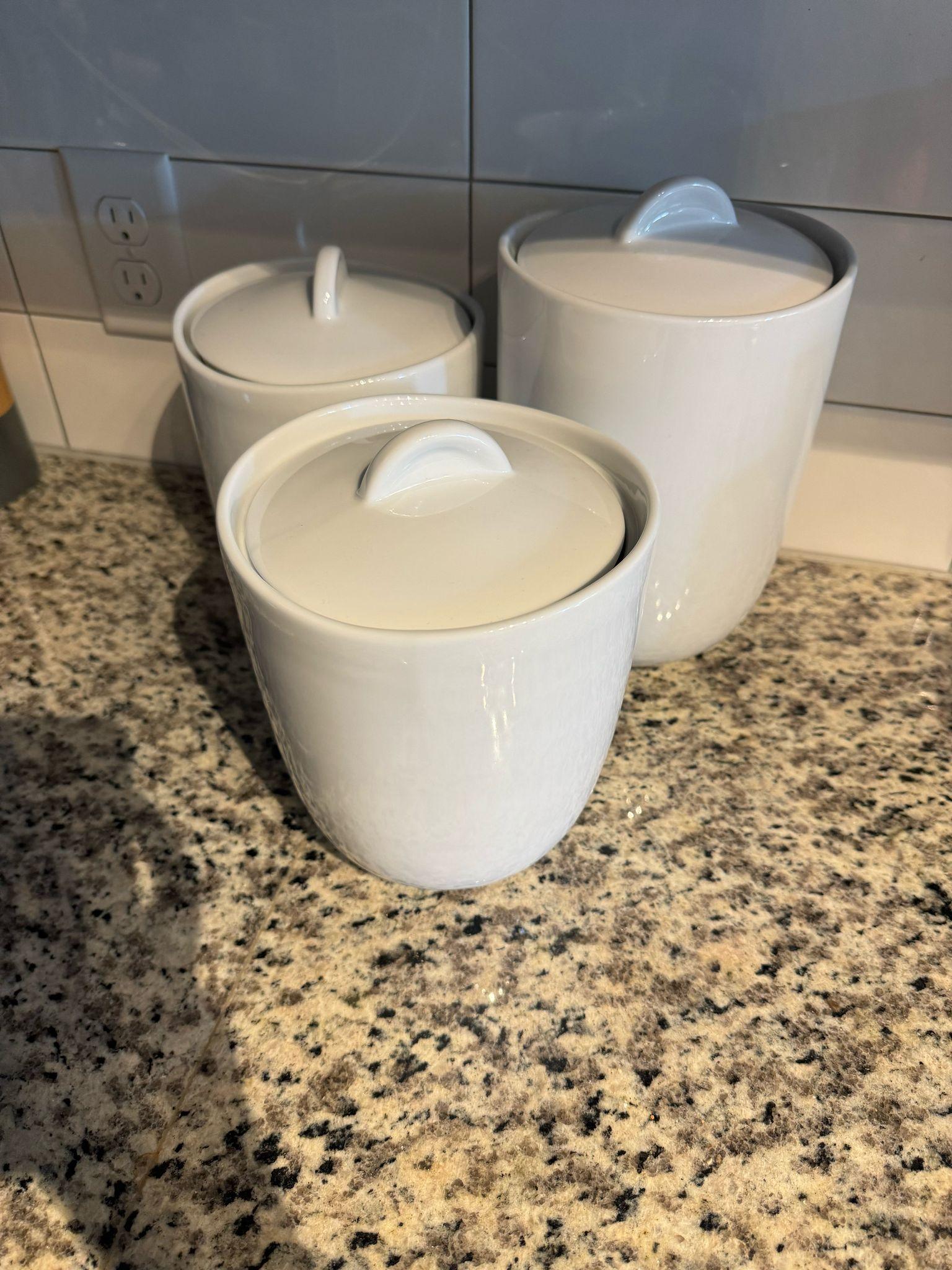 West Elm Porcelain Canisters Set