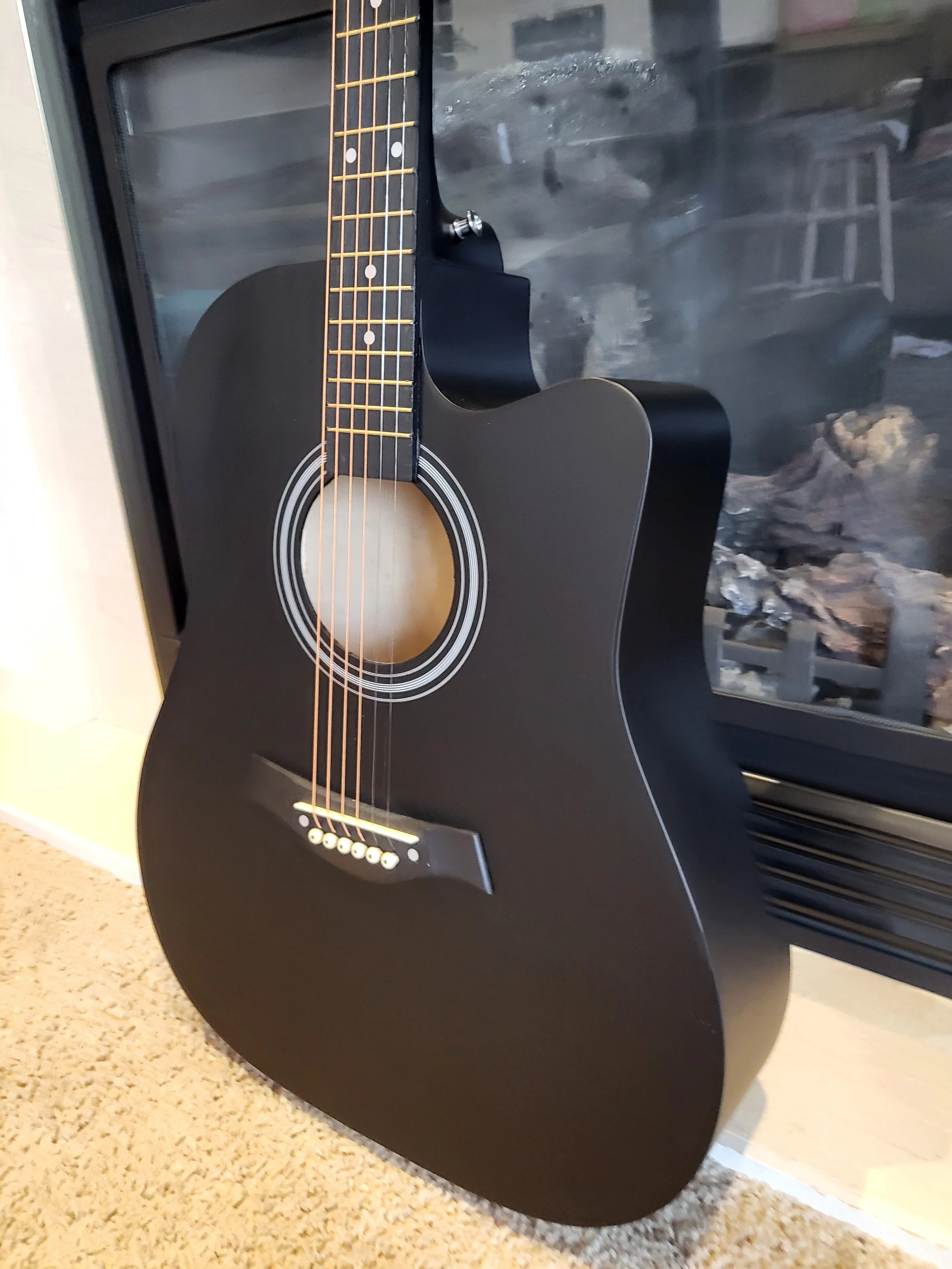 Acoustic Guitar for Beginners Black Starter Package image indicator(2)