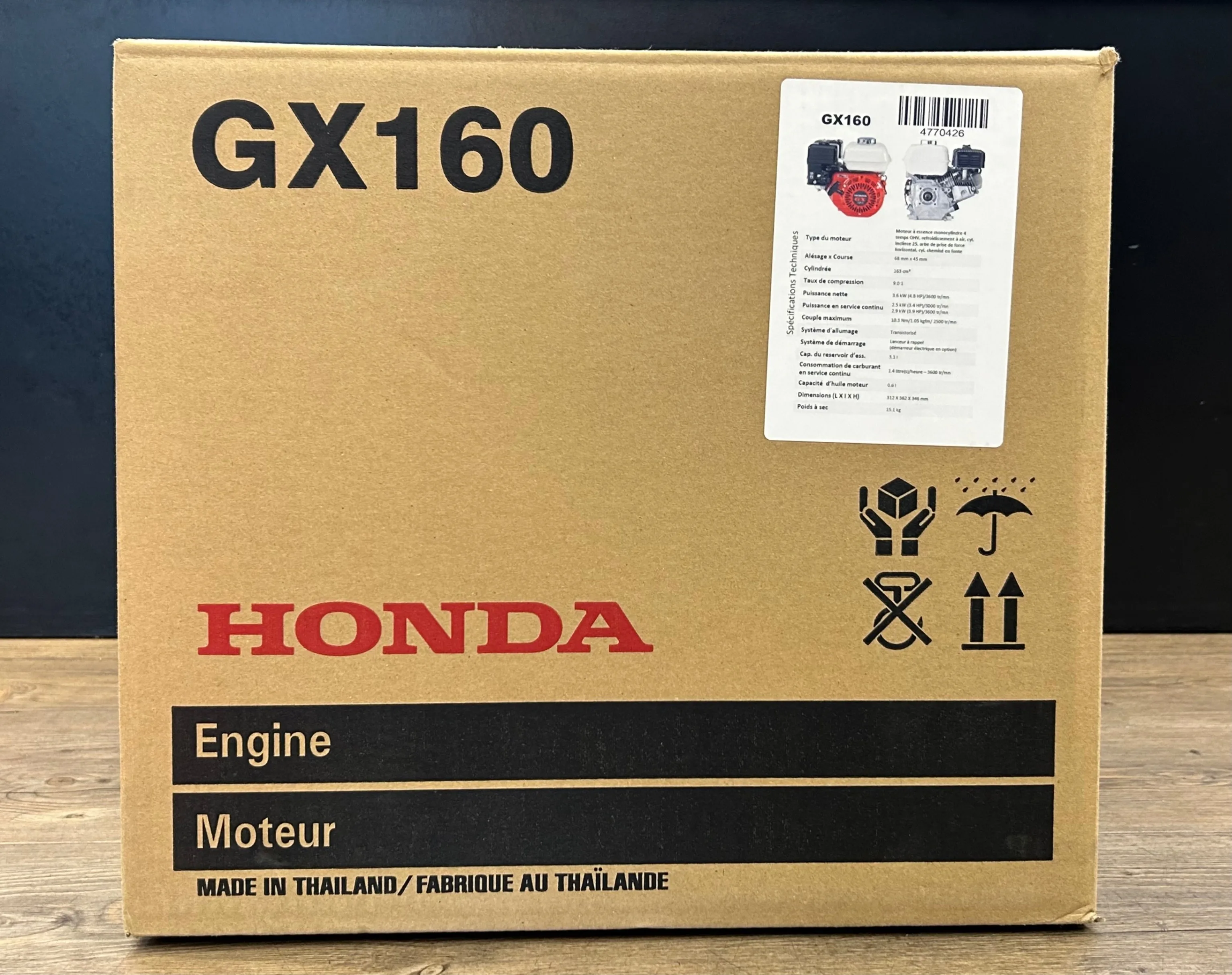Honda GX160 4-Stroke OHV Gas Engine thumbnail