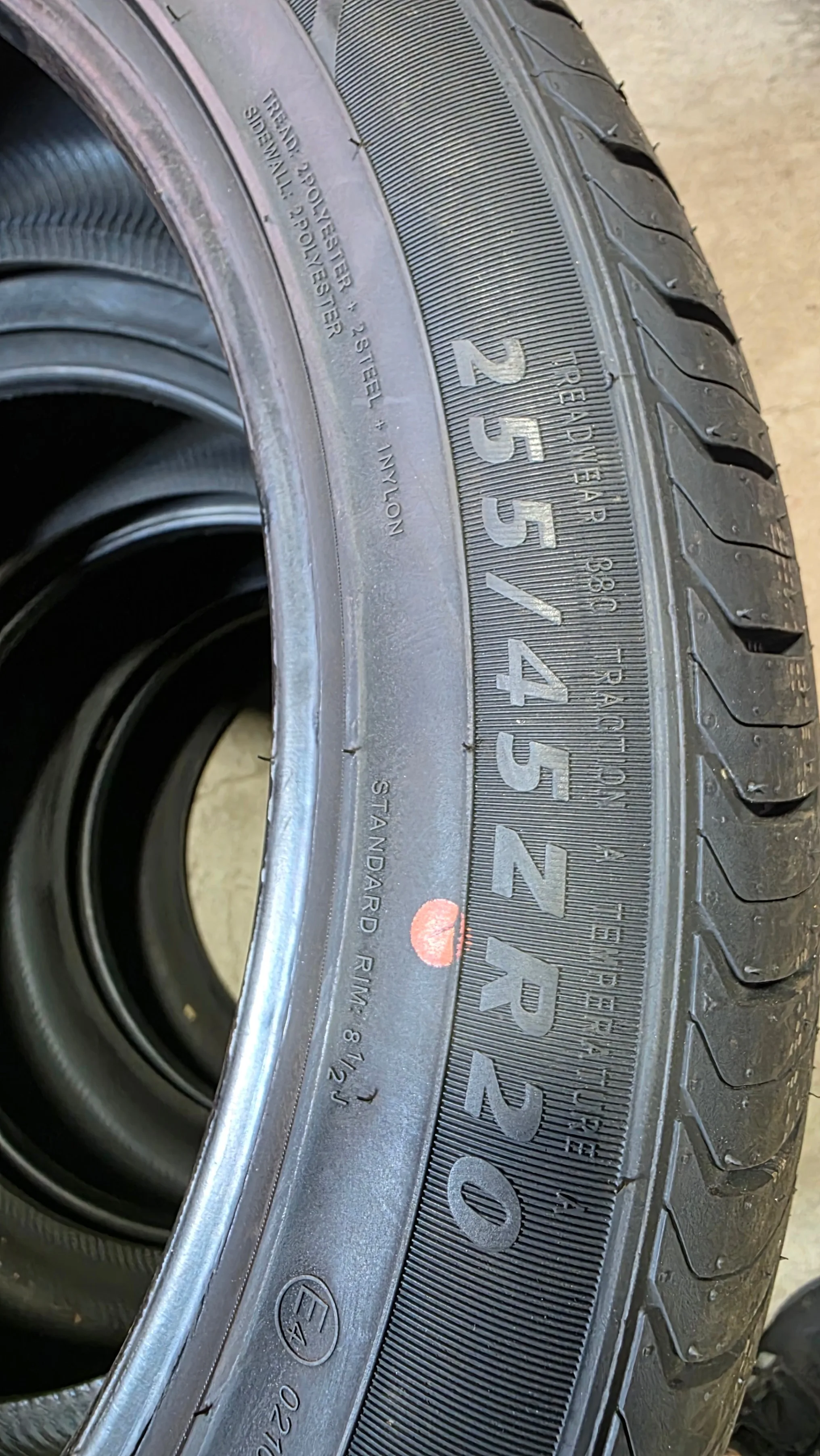 brand new 255/45/20 Ironman all season tires image indicator(3)