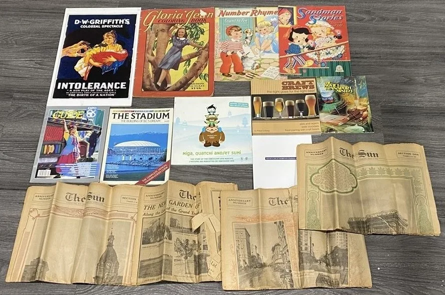 VINTAGE VANCOUVER EPHEMERA LOT – 1914 NEWSPAPERS & RARE BOOKLETS thumbnail