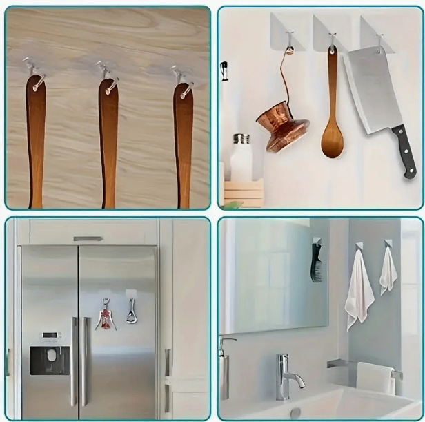 Good Quality 10 Pcs Wall Hooks - Plastic Utility Hooks - photo 3