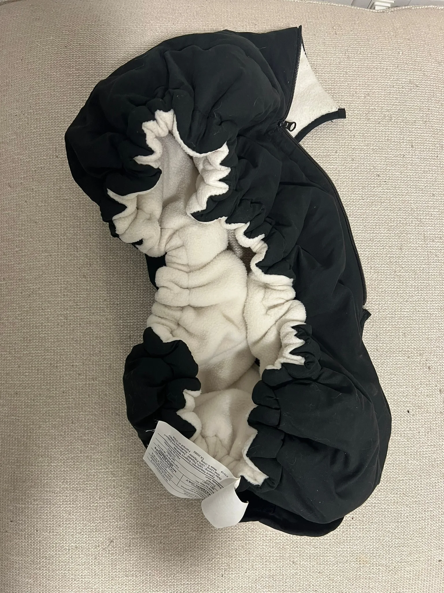 Baby Carseat Cover Jolly Jumper Arctic Sneak-A-Peek - Black image indicator(4)