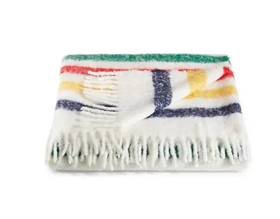 Hudson Bay Company Blanket, Multi-Stripe Fuzzy All Season Throw image indicator(2)