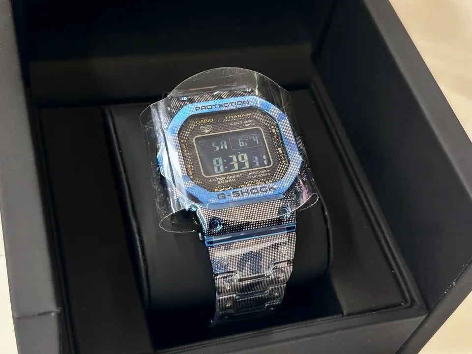 Casio G-Shock Limited Edition Titanium Blue Camouflage thumbnail