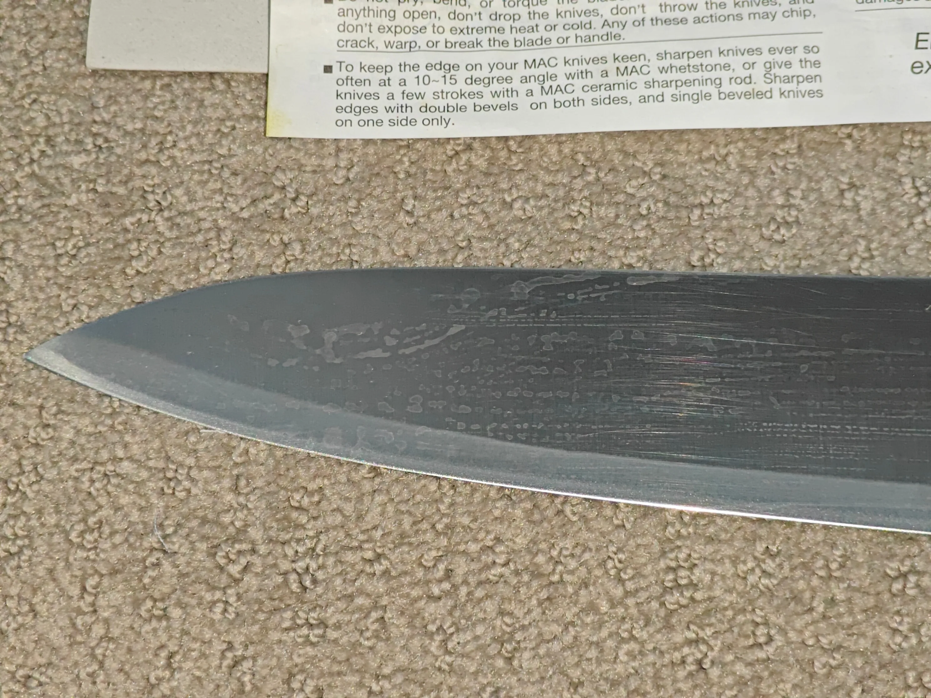 MAC Japanese Chef Series 12" Chef's Knife (BK-120) - Japan Made image indicator(2)