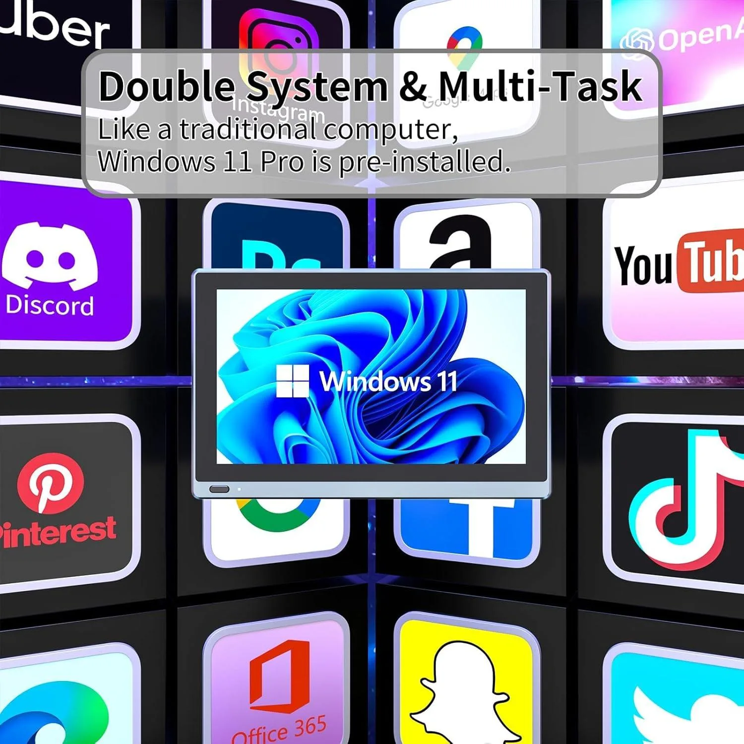 HEIGAOLAPC Mini PC Win 11 PRO ,Intel Celeron J4125 Mini, 8GB ram image indicator(5)