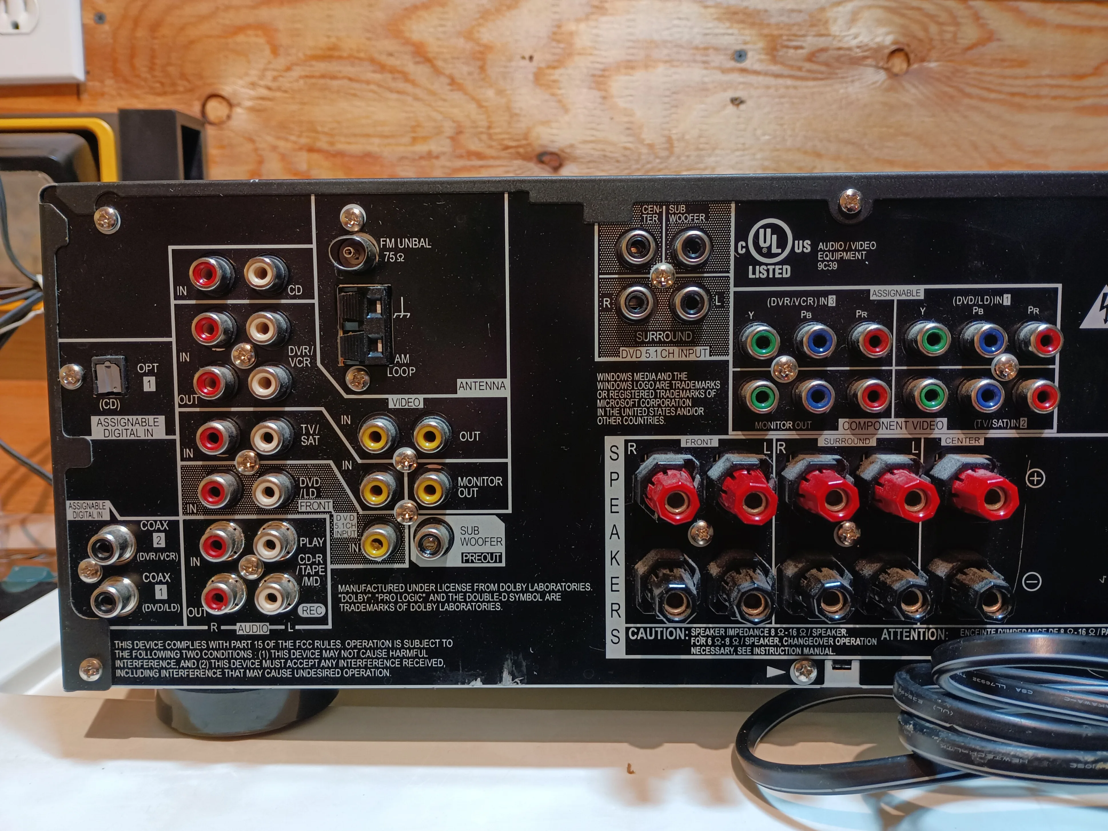 RARELY USED Pioneer VSX-517-K 5.1 Digital Home Theater Receiver image indicator(4)