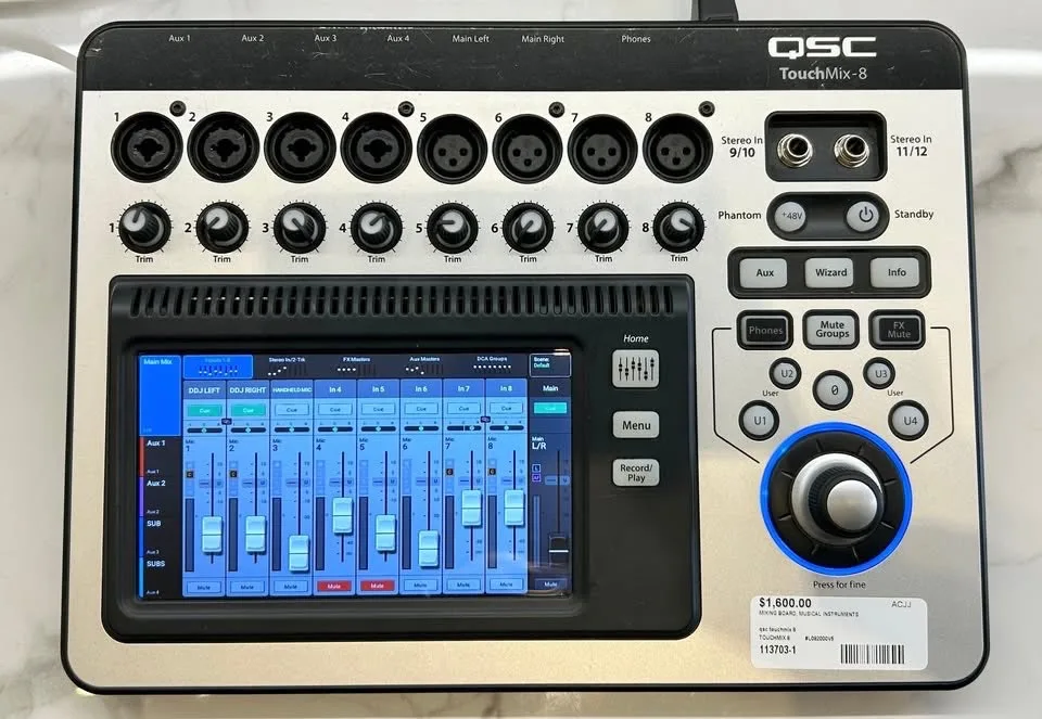 QSC TouchMix-8 Compact Digital Mixer thumbnail