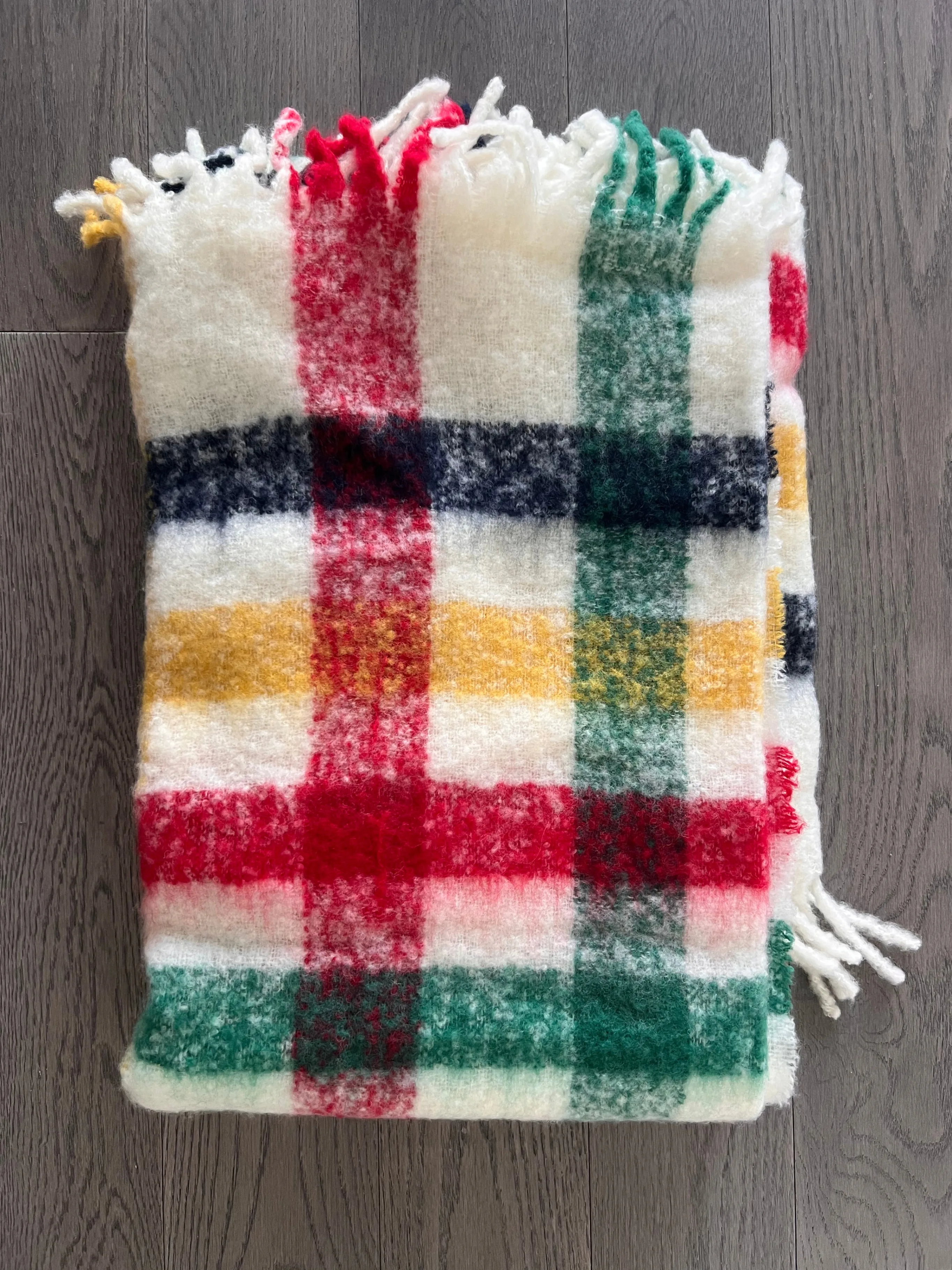 Hudson Bay Company Blanket, Multi-Stripe Fuzzy All Season Throw image indicator(4)