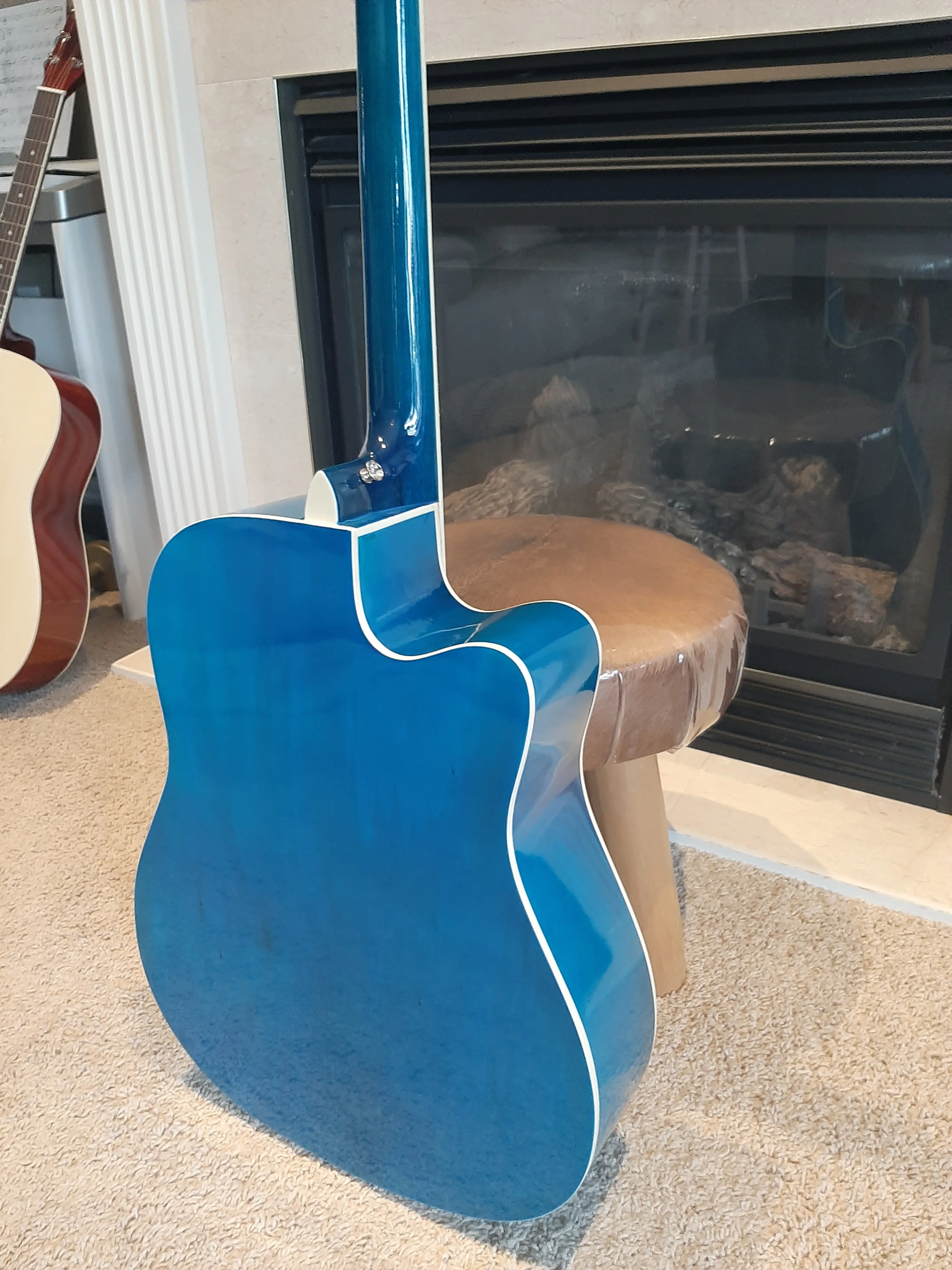 Left-Handed Acoustic Guitar – 41" Full Size – Blue image indicator(5)