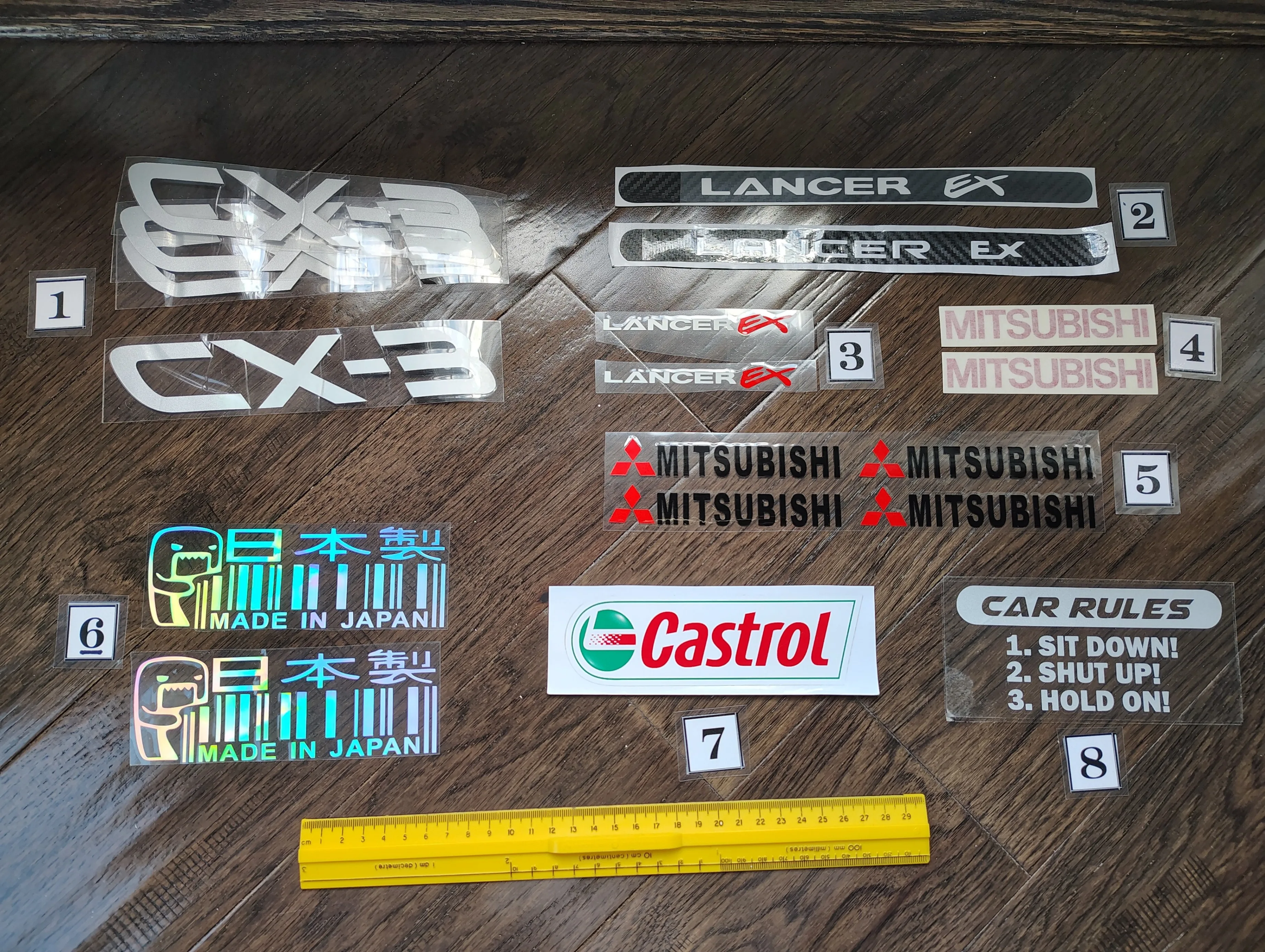 BRAND NEW Various Reflective Car Truck SUV Decal Sticker thumbnail