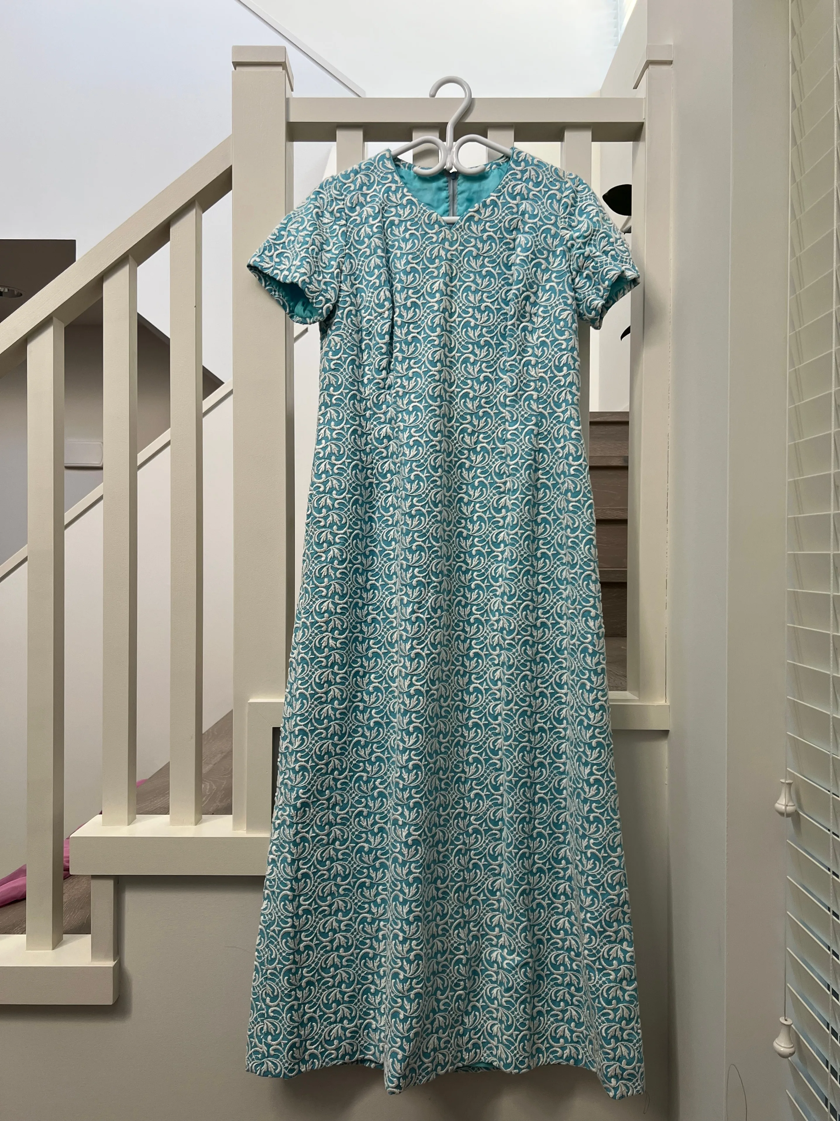 Vintage MCM 1960s Embroidered Dress thumbnail