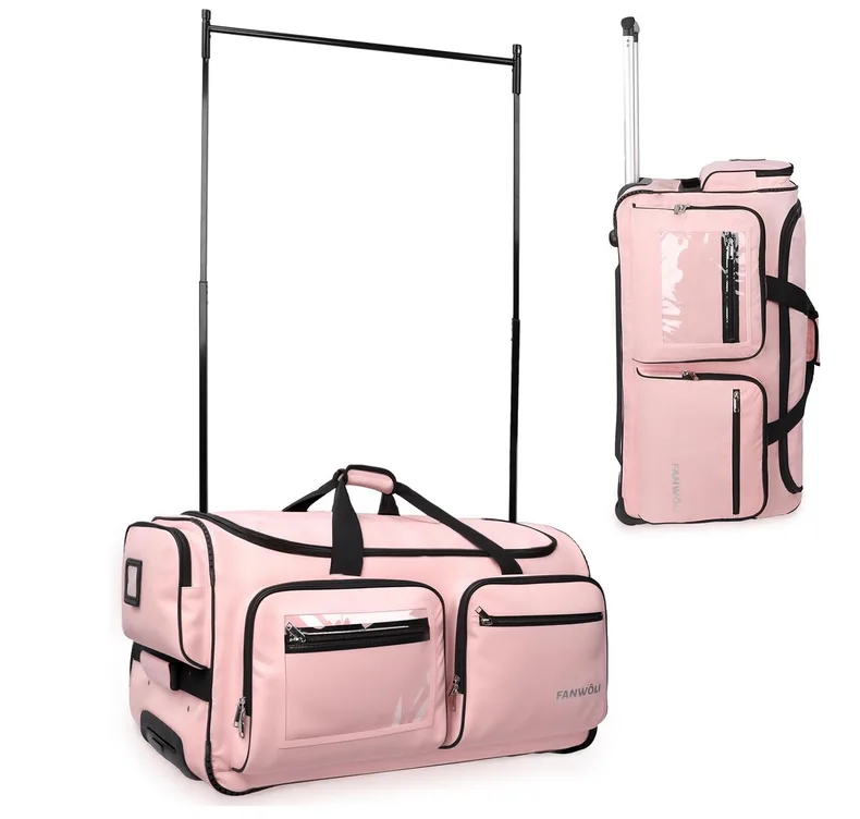 New Pink Dance Bag w/ Garment Rack (28") thumbnail