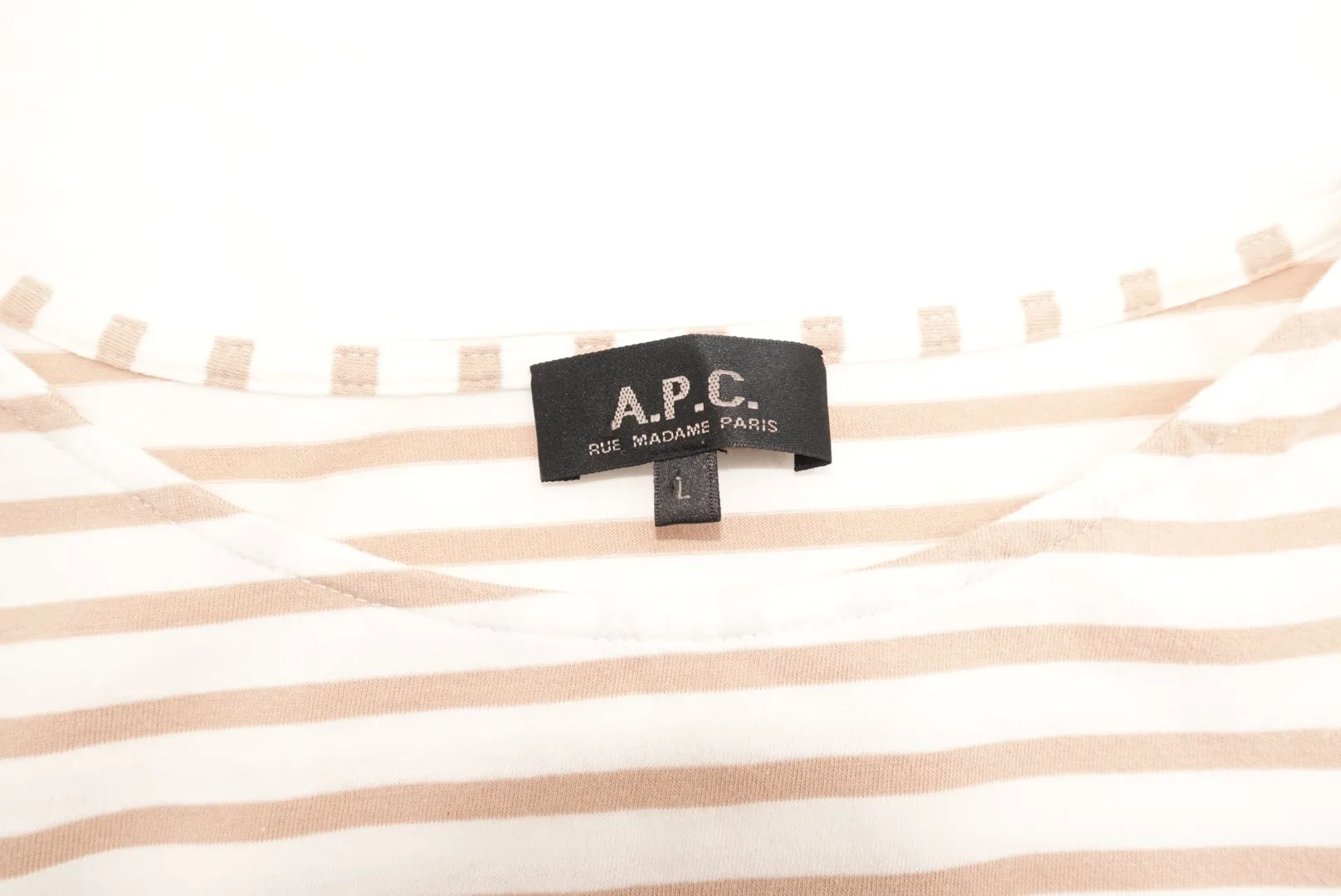 APC Camel Stripe Long Sleeve Blouse - Size L image indicator(3)
