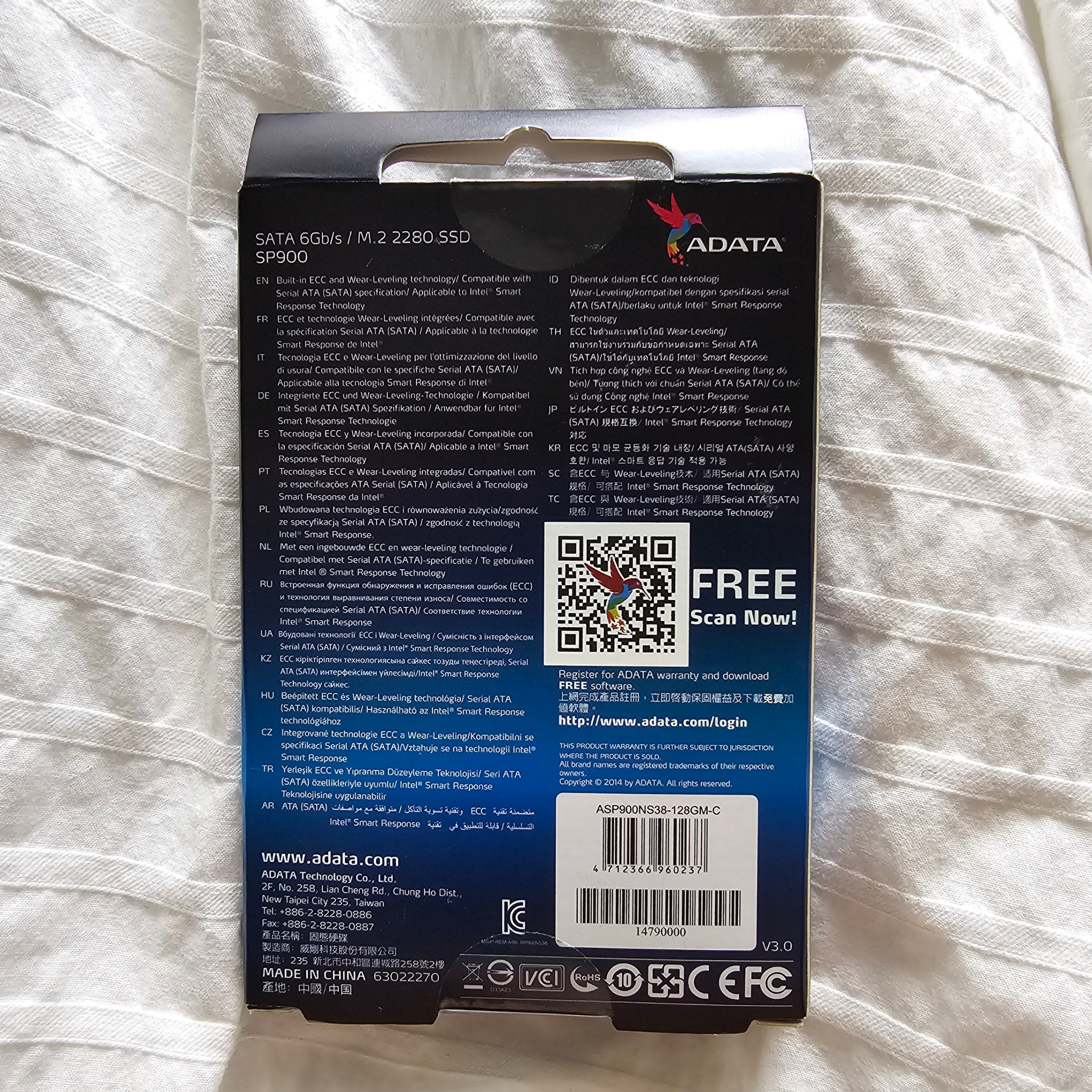New Adata M.2 SSD - 128gb - SP900 - photo 2