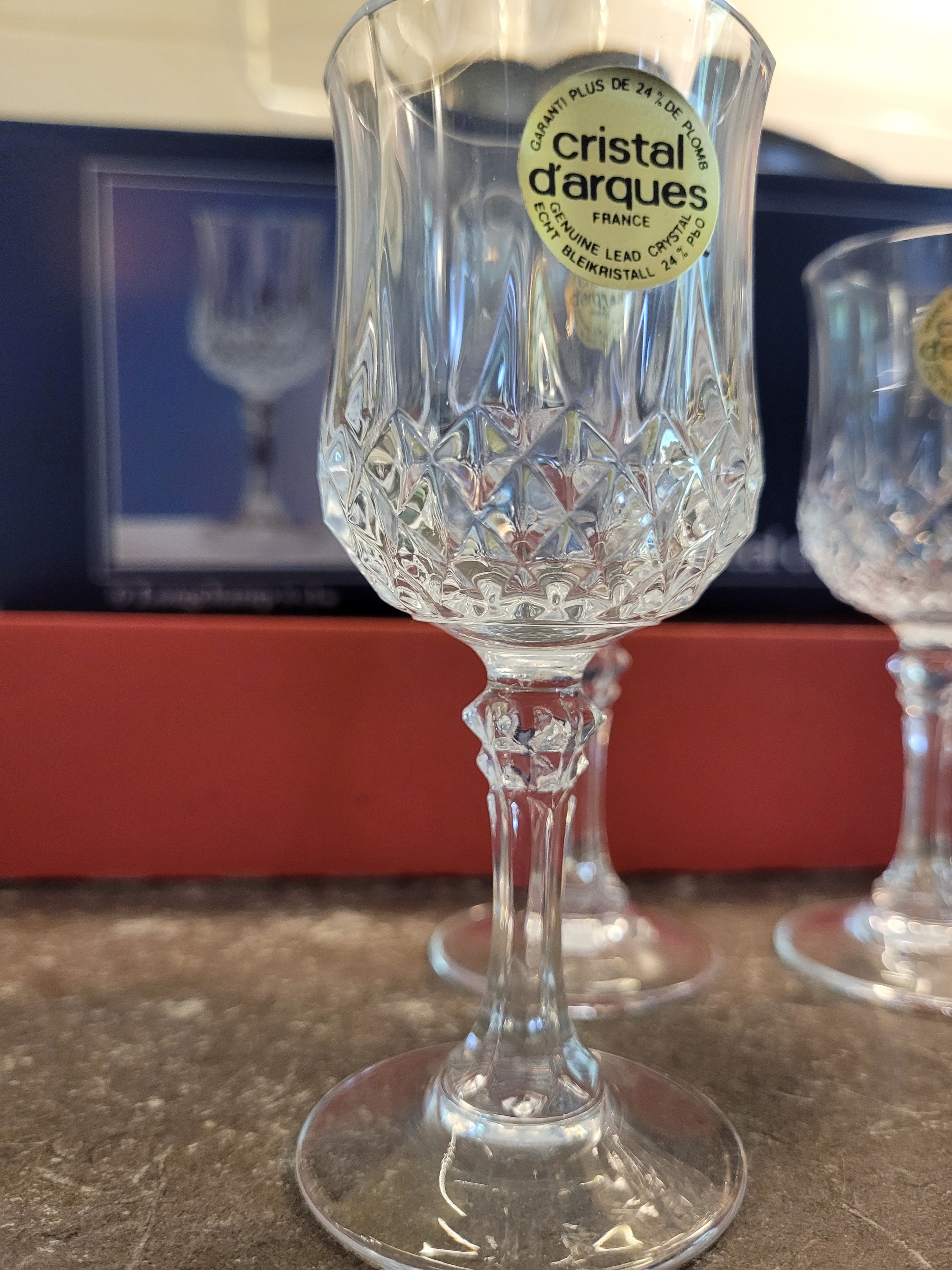 Vintage Set of Cristal D'Arques Longchamp Crystal Glasses - photo 2