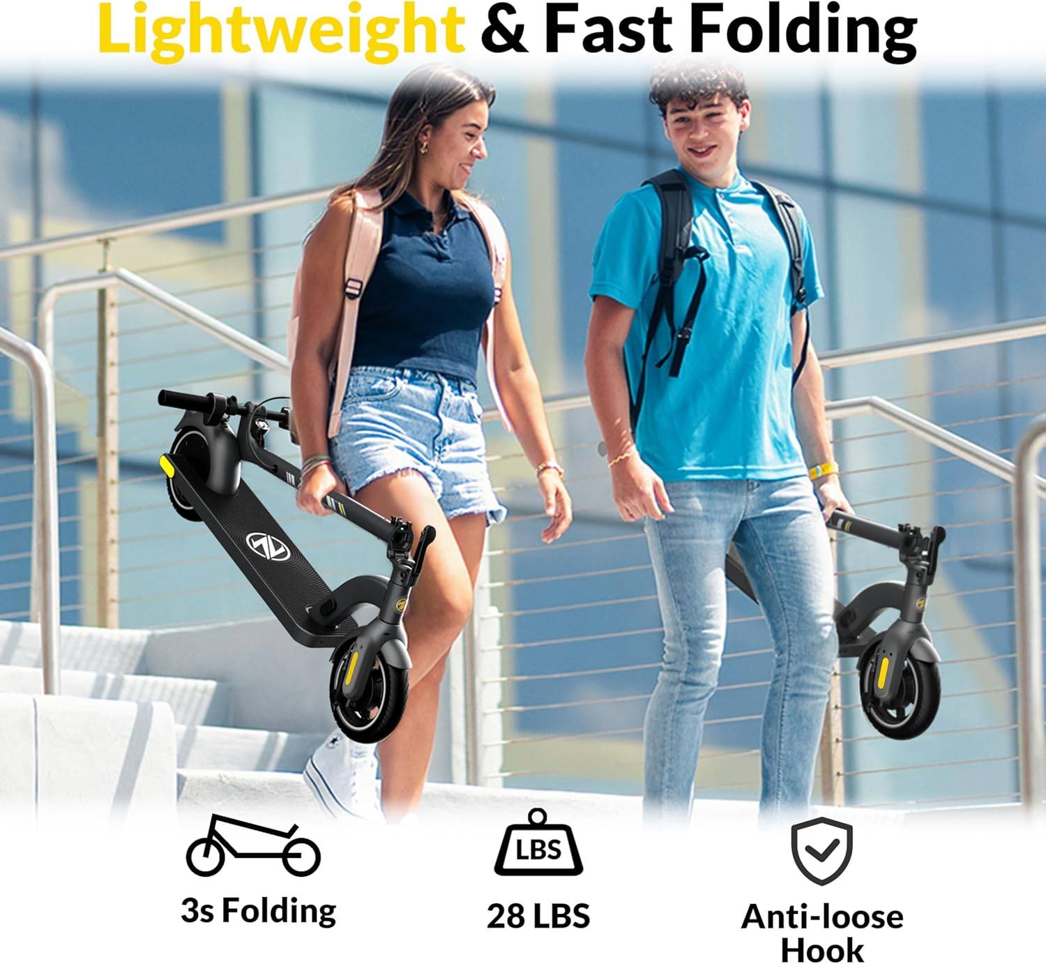 Electric Adult Scooter ZD01 500W Peak Motor, 19–24 KM Range - photo 4