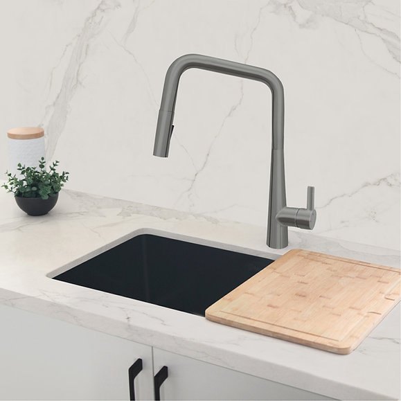 Single Handle Pull Down Kitchen Faucet by Stylish K-143P - photo 2