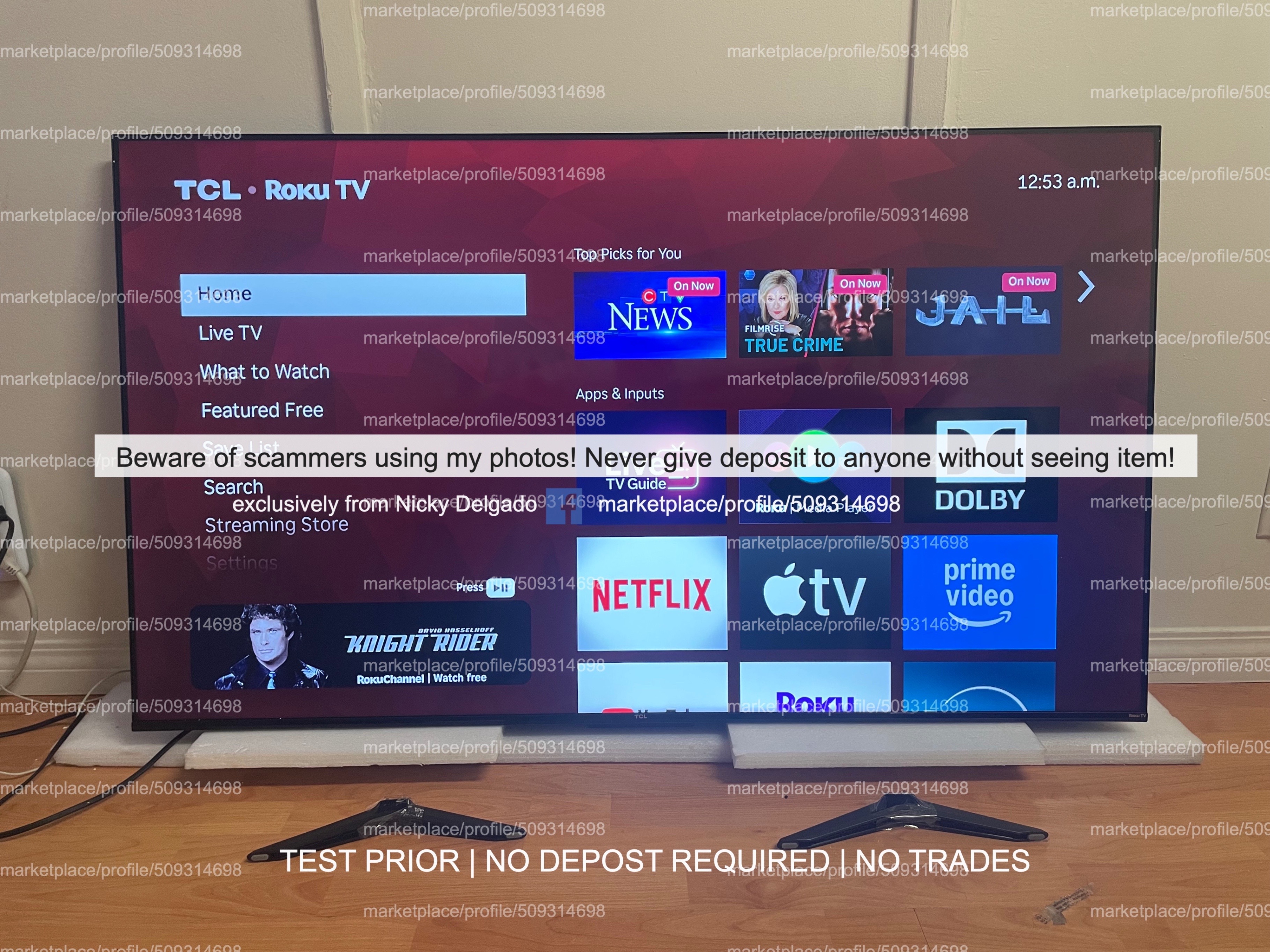 TCL 58” S-Class 58S450R 4K HDR LED Roku Smart TV > 2025